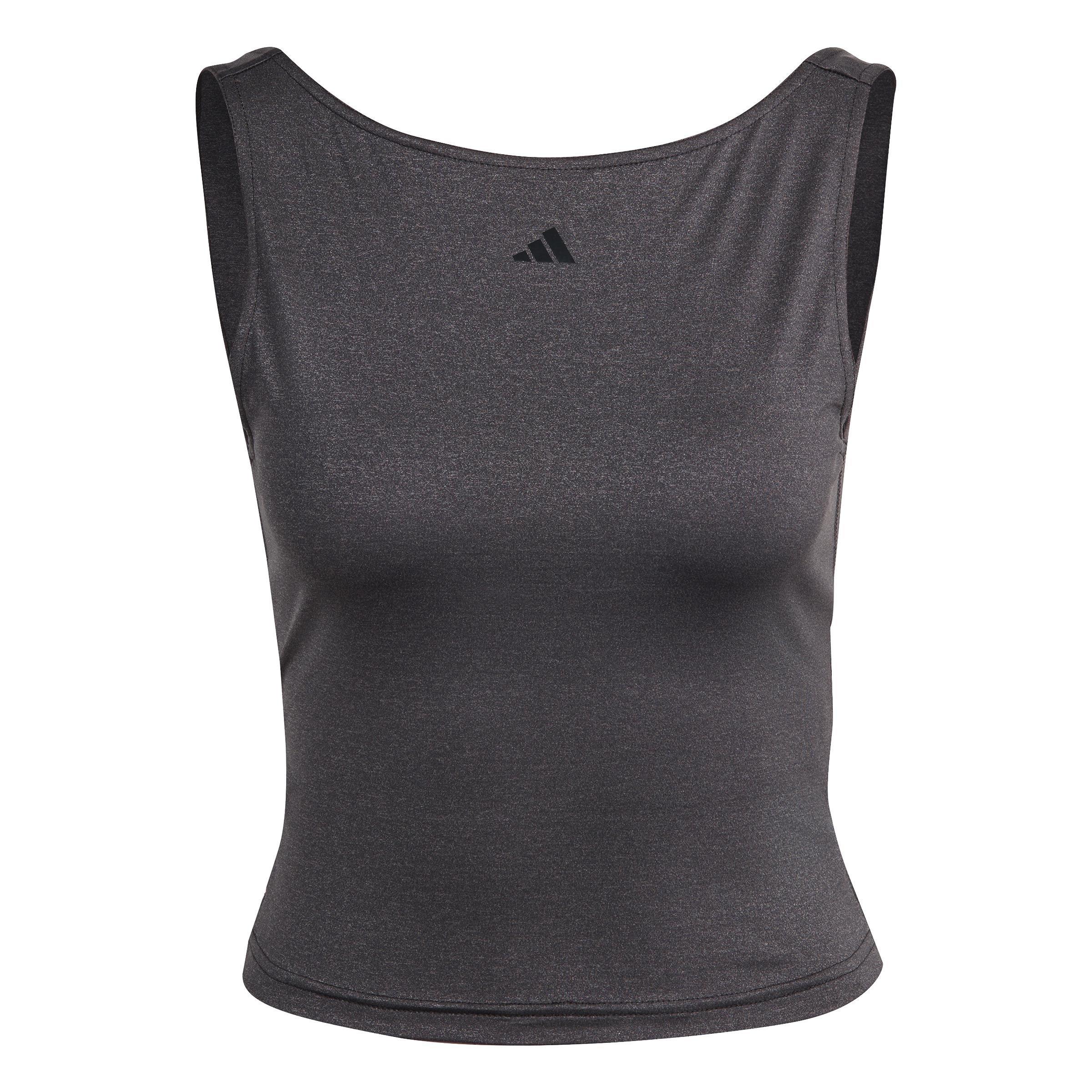 Yoga Studio Crop Tank Top, Black, A901_ONE, large image number 3