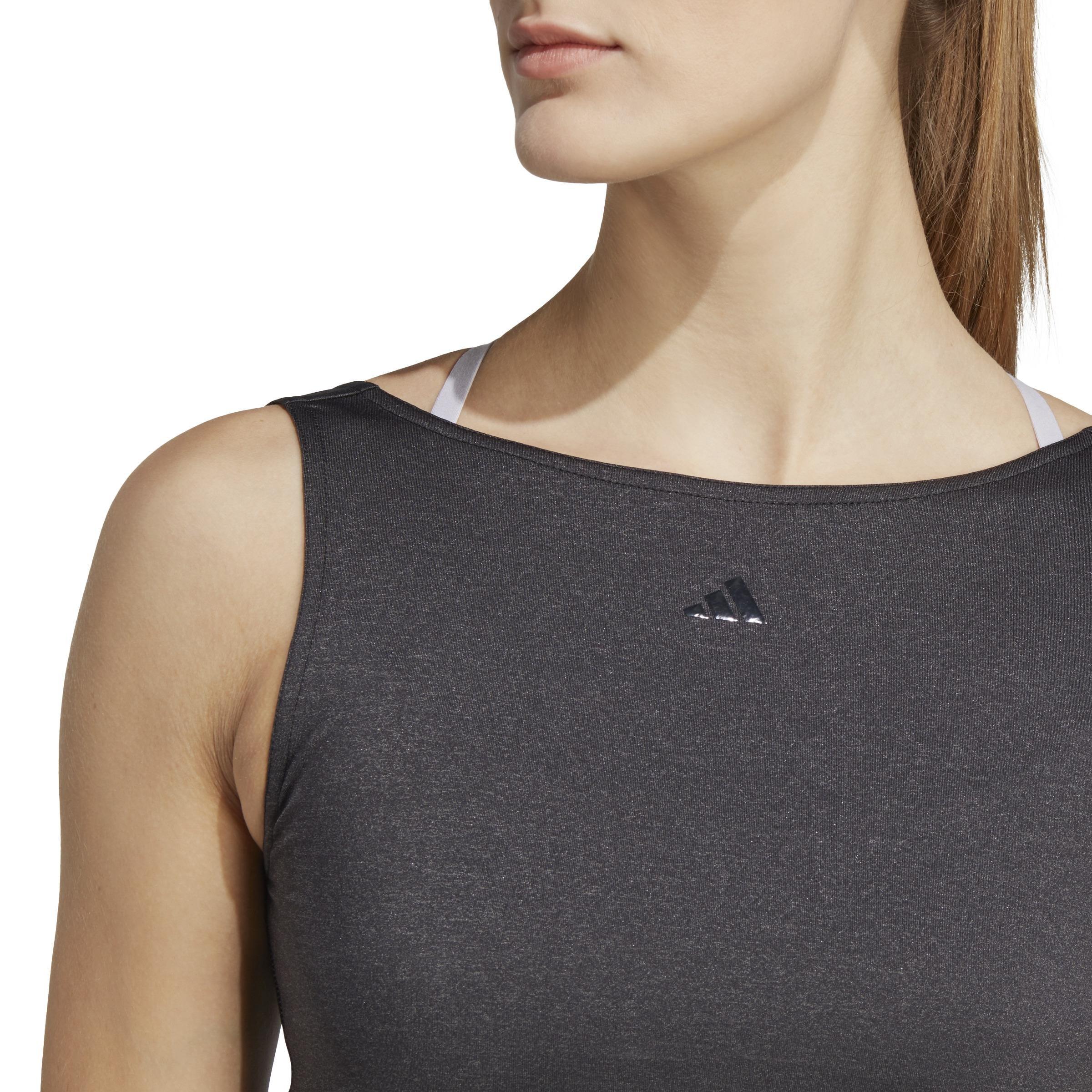 Yoga Studio Crop Tank Top, Black, A901_ONE, large image number 5