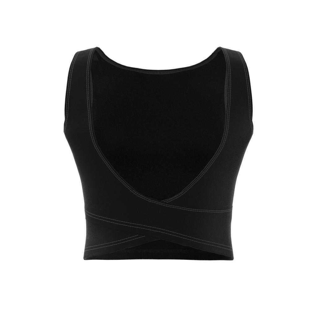 Yoga Studio Crop Tank Top, Black, A901_ONE, large image number 6