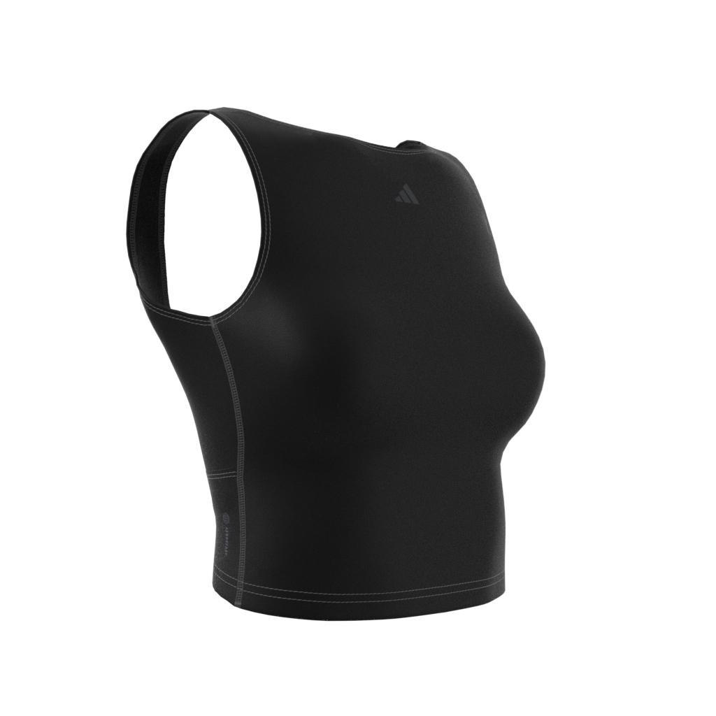 Yoga Studio Crop Tank Top, Black, A901_ONE, large image number 7