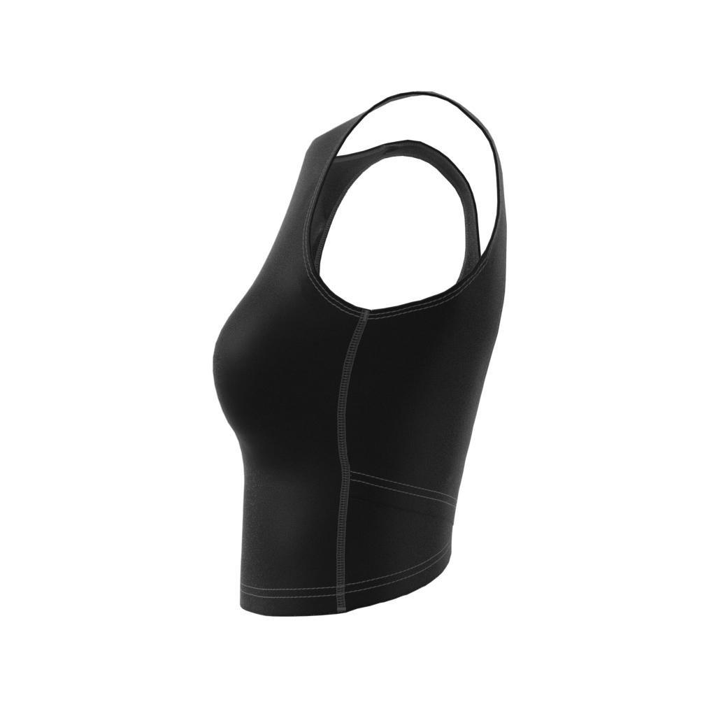 Yoga Studio Crop Tank Top, Black, A901_ONE, large image number 8