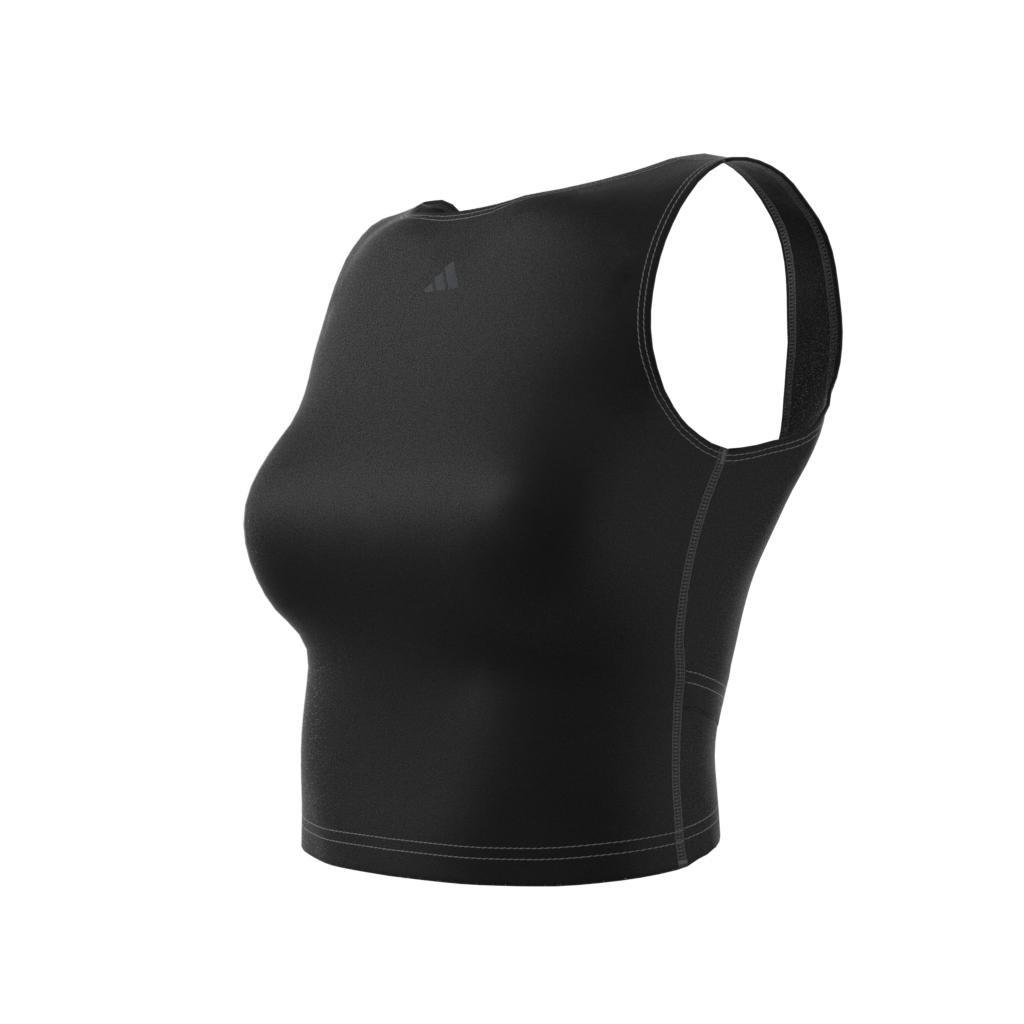 Yoga Studio Crop Tank Top, Black, A901_ONE, large image number 10