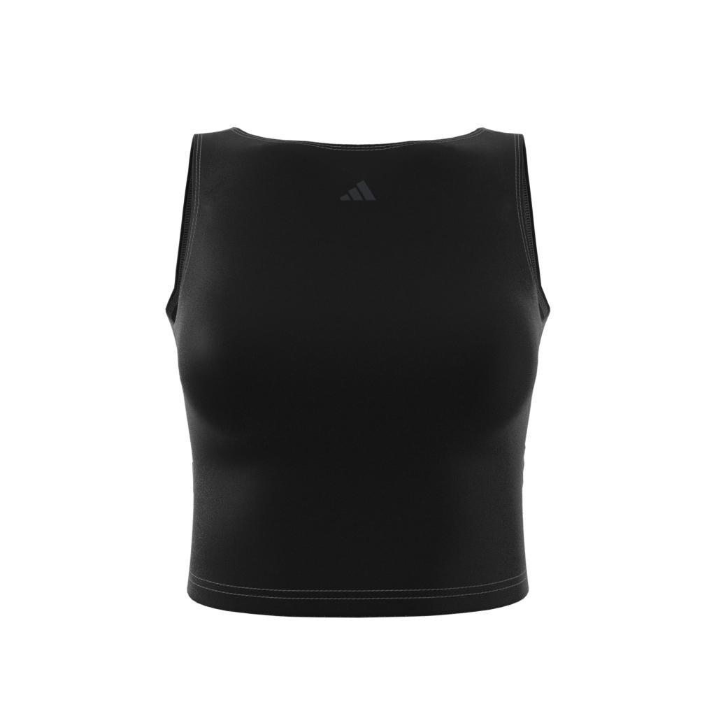 Yoga Studio Crop Tank Top, Black, A901_ONE, large image number 12