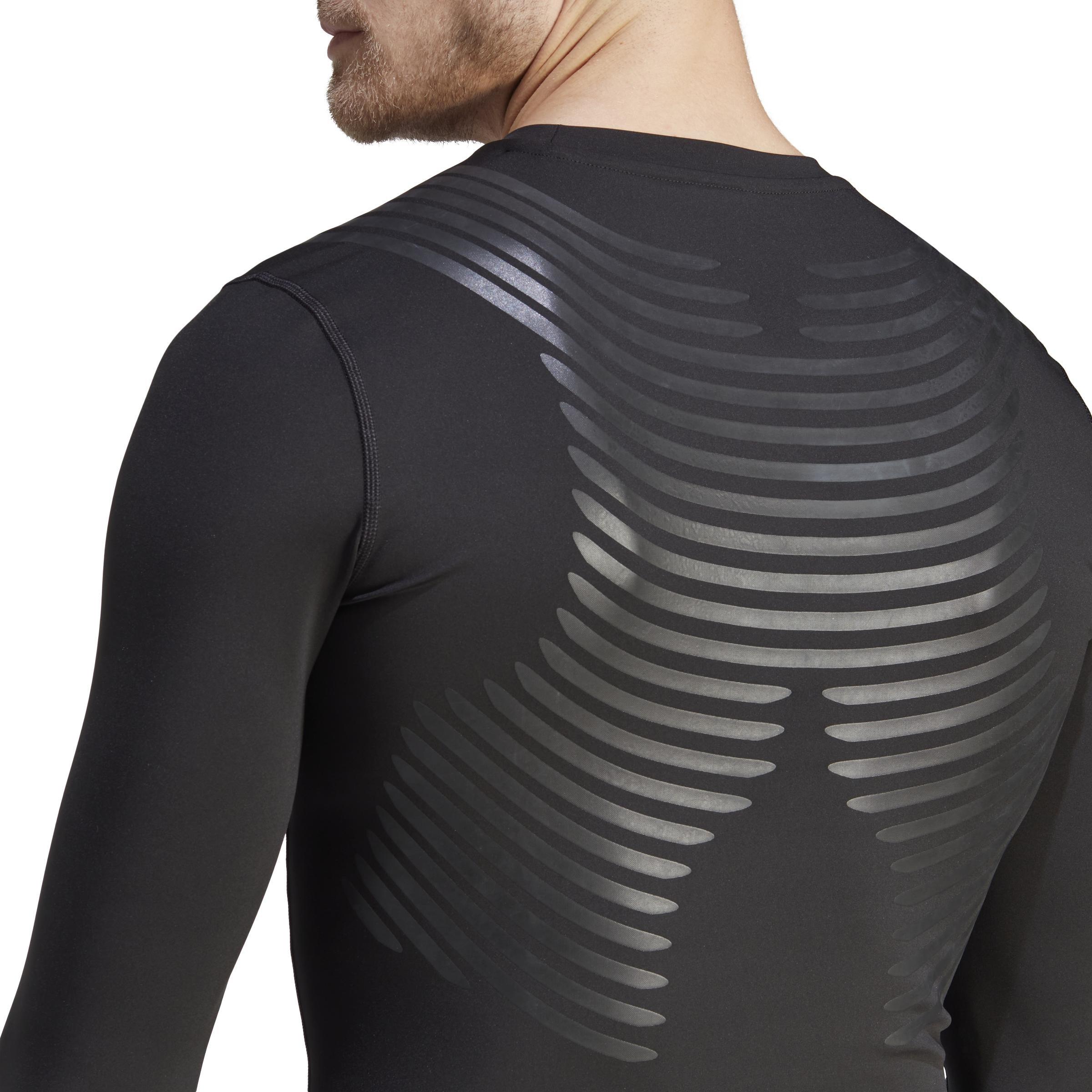 Techfit Control x RHEON™ Long Sleeve, Black, A901_ONE, large image number 5