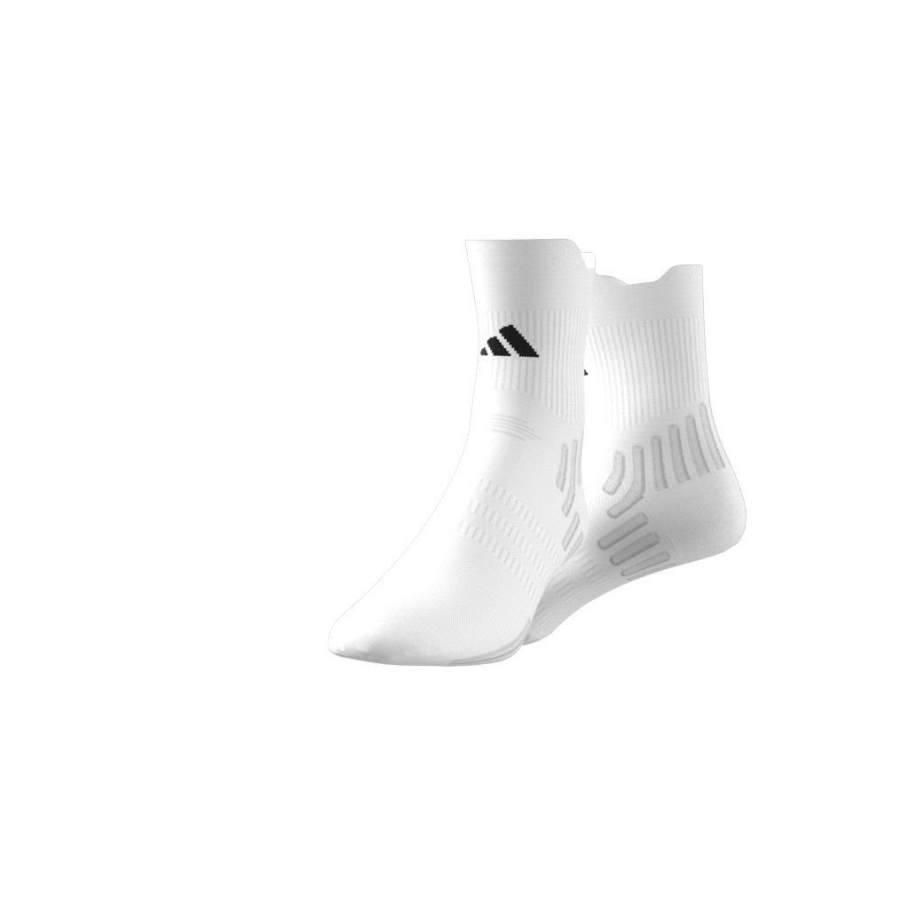 Unisex Tennis Cushioned Quarter Socks 1 Pair, White, , large image number 3