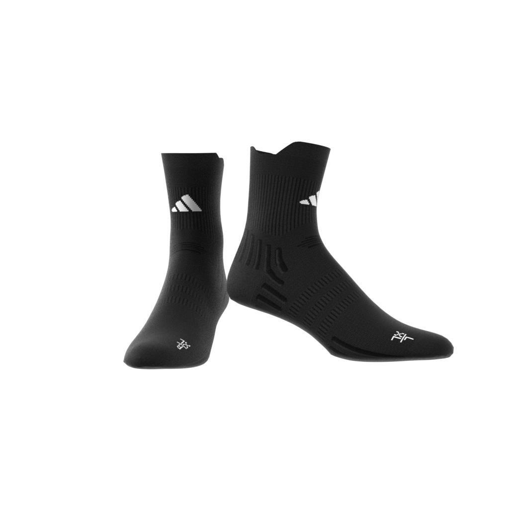 Unisex Tennis Cushioned Quarter Socks 1 Pair, Black, A901_ONE, large image number 6