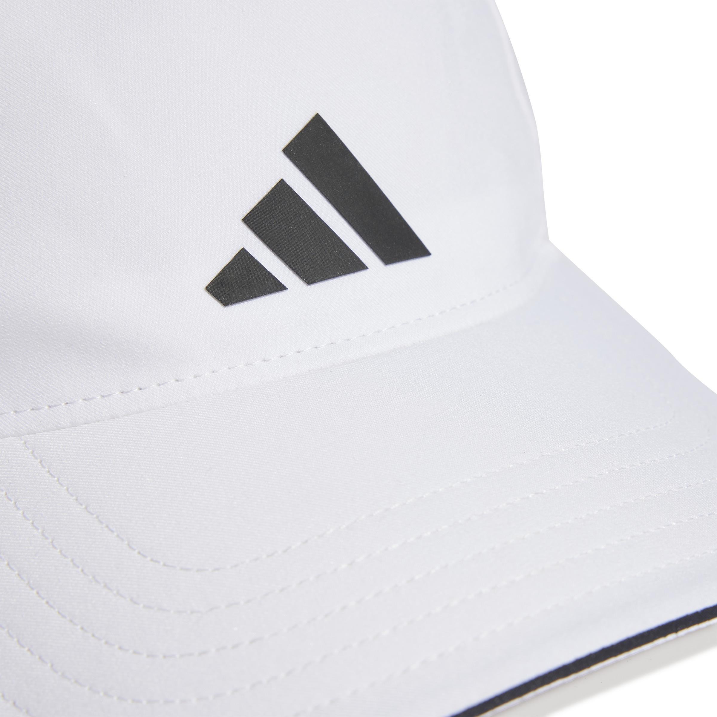 Unisex Aeroready Training Running Baseball Cap, White, A901_ONE, large image number 3