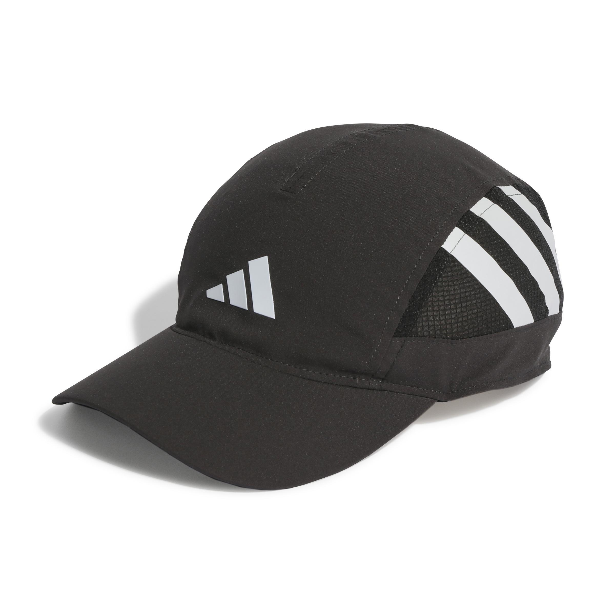 Unisex 3-Panel Heat.Rdy Training Running Sport Cap, Black, A901_ONE, large image number 0