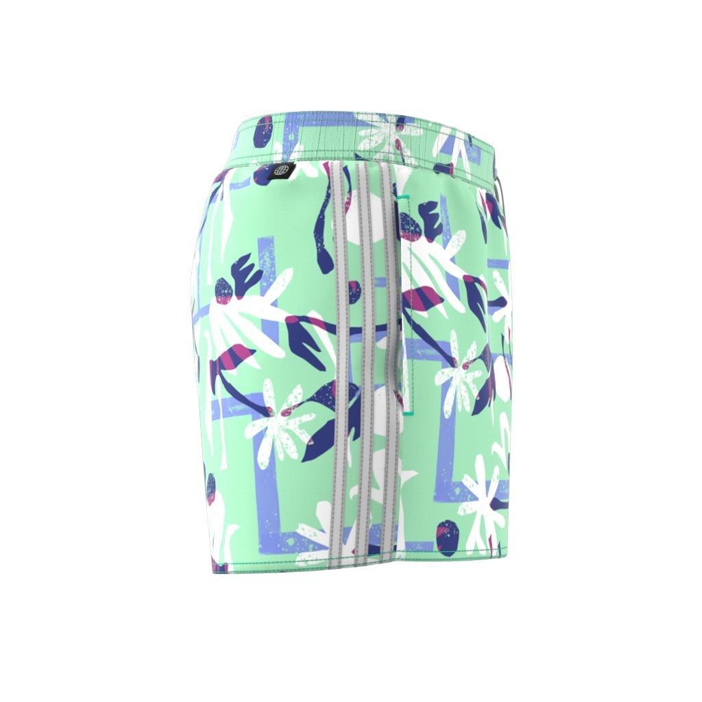 Seasonal Floral CLX Very Short Length Swim Shorts, Green, A901_ONE, large image number 2