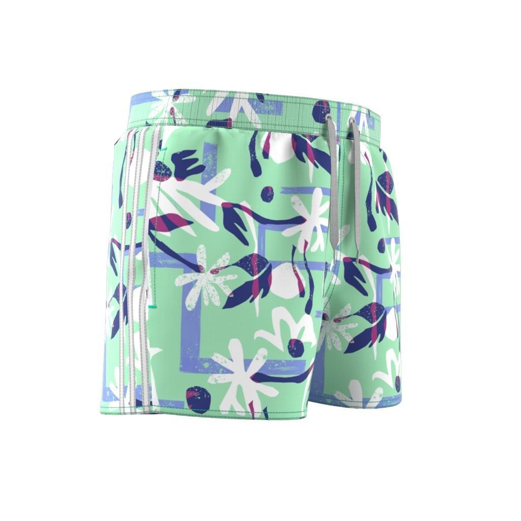 Seasonal Floral CLX Very Short Length Swim Shorts, Green, A901_ONE, large image number 4