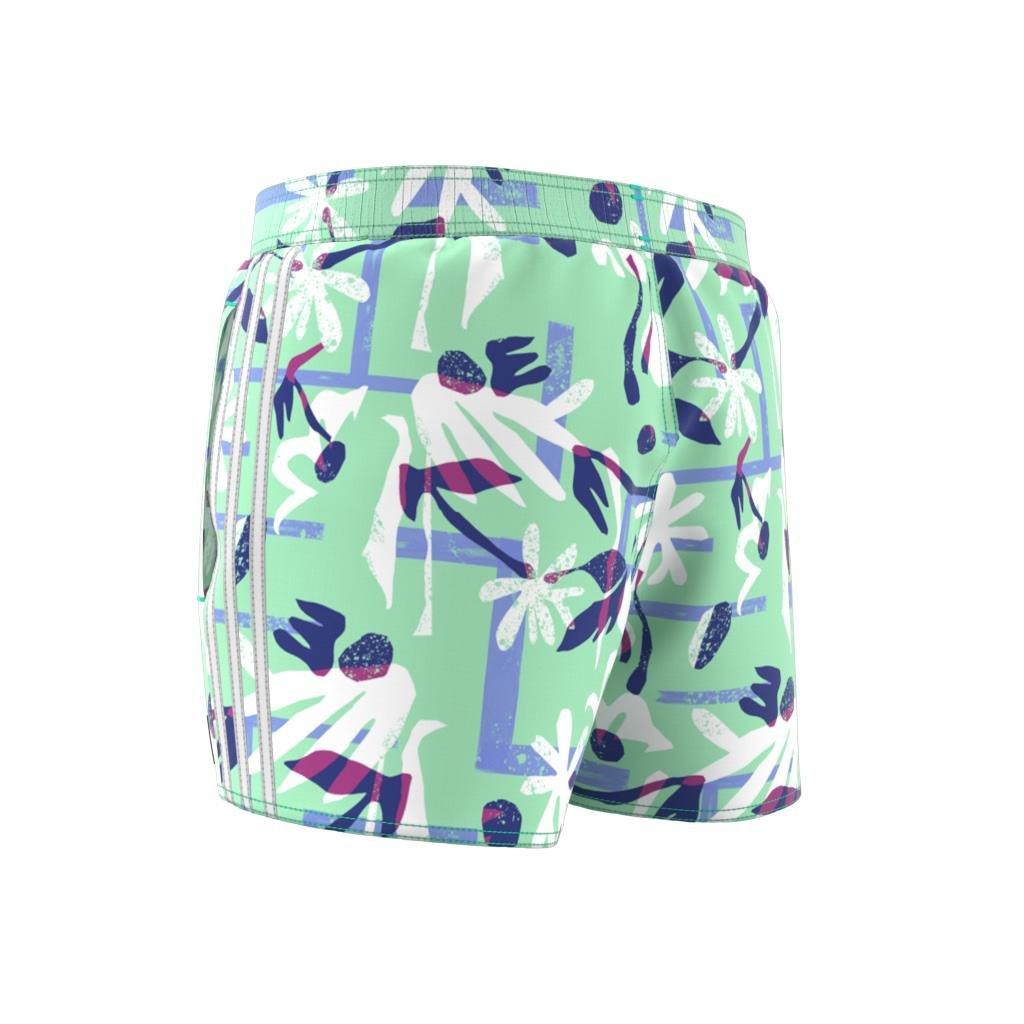 Seasonal Floral CLX Very Short Length Swim Shorts, Green, A901_ONE, large image number 9