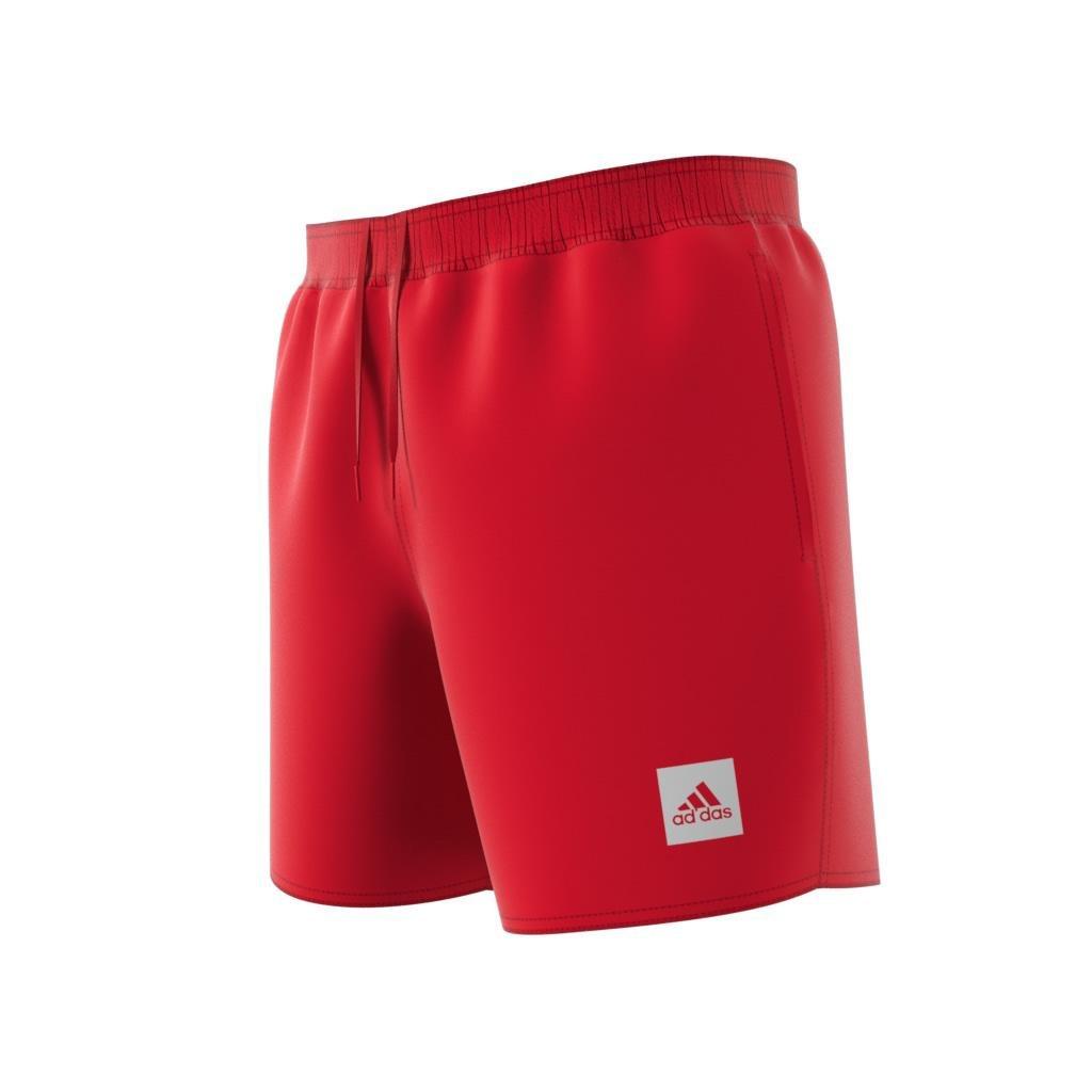 Short Length Solid Swim Shorts, Red, A901_ONE, large image number 6