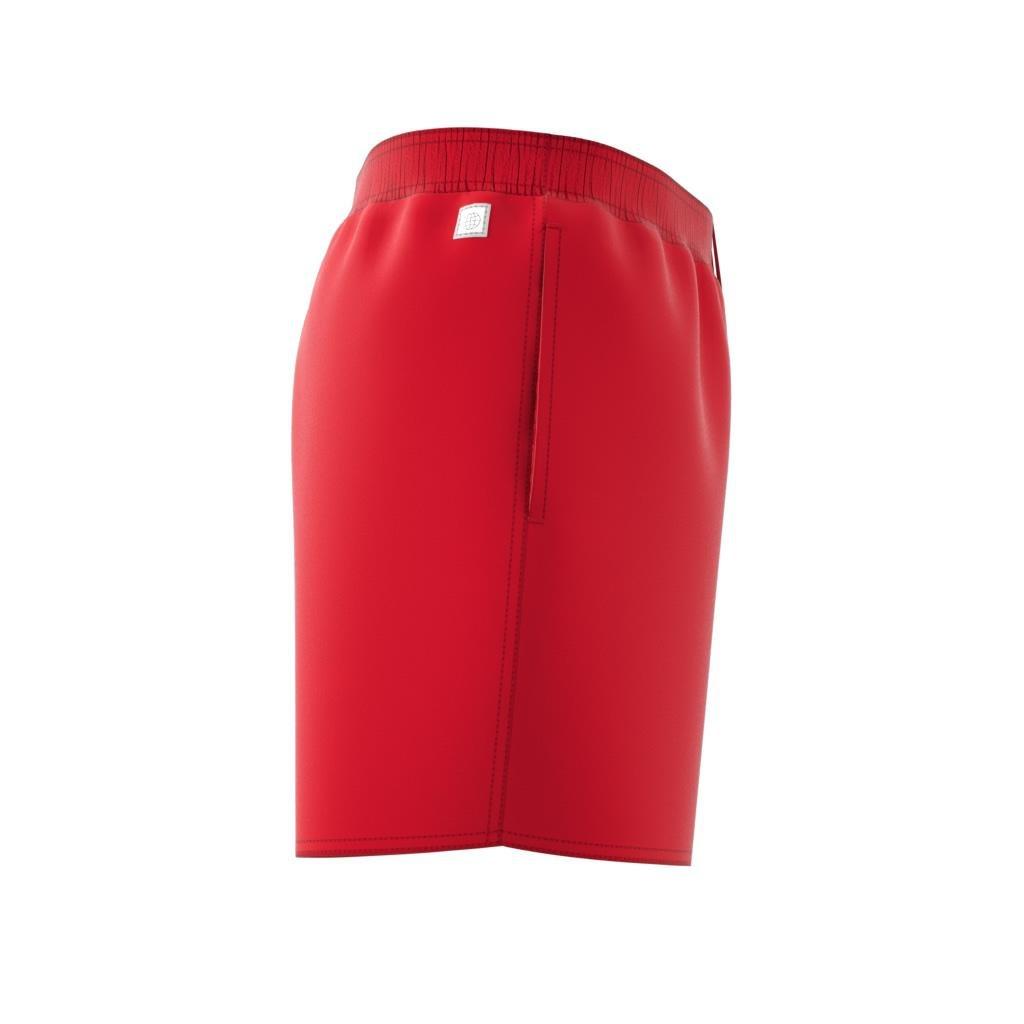 Short Length Solid Swim Shorts, Red, A901_ONE, large image number 7