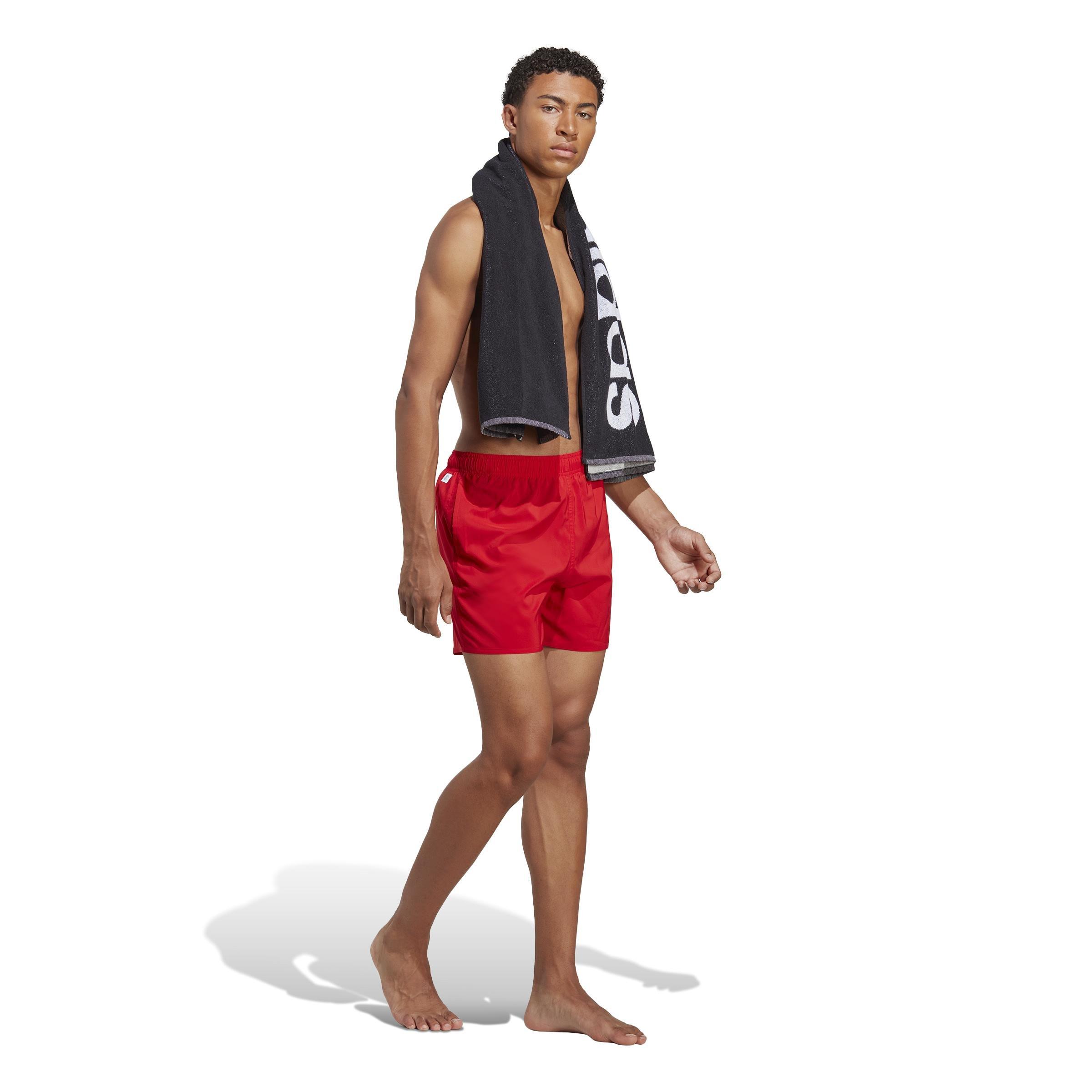 Short Length Solid Swim Shorts, Red, , large image number 8