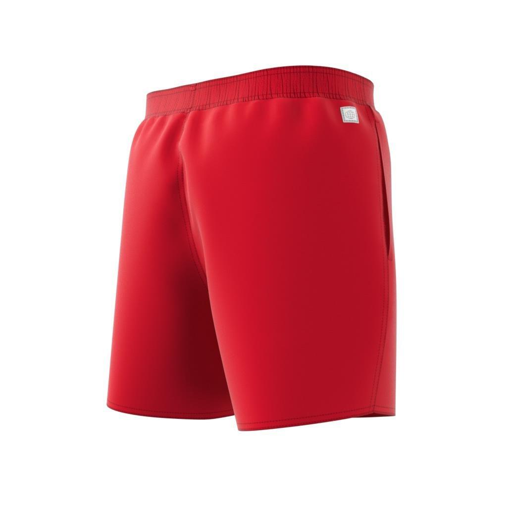 Short Length Solid Swim Shorts, Red, A901_ONE, large image number 10