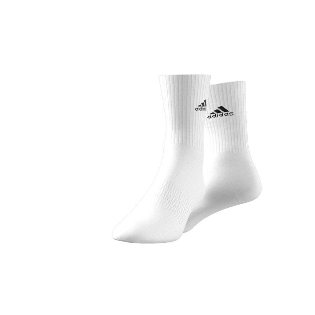 Unisex Cushioned Sportswear Crew Socks, White, A901_ONE, large image number 5