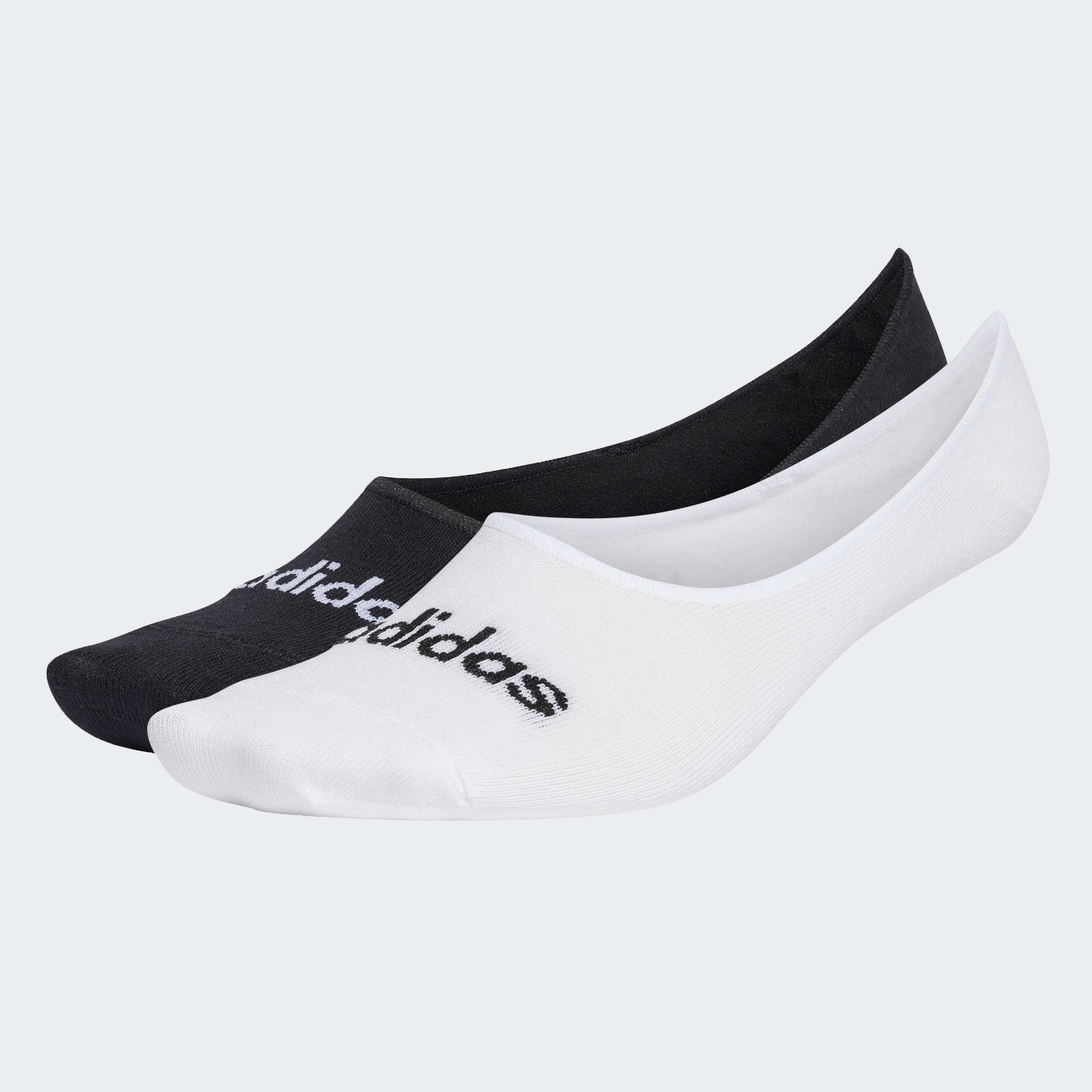 Unisex Thin Linear Ballerina Socks 2 Pairs, White, A901_ONE, large image number 0