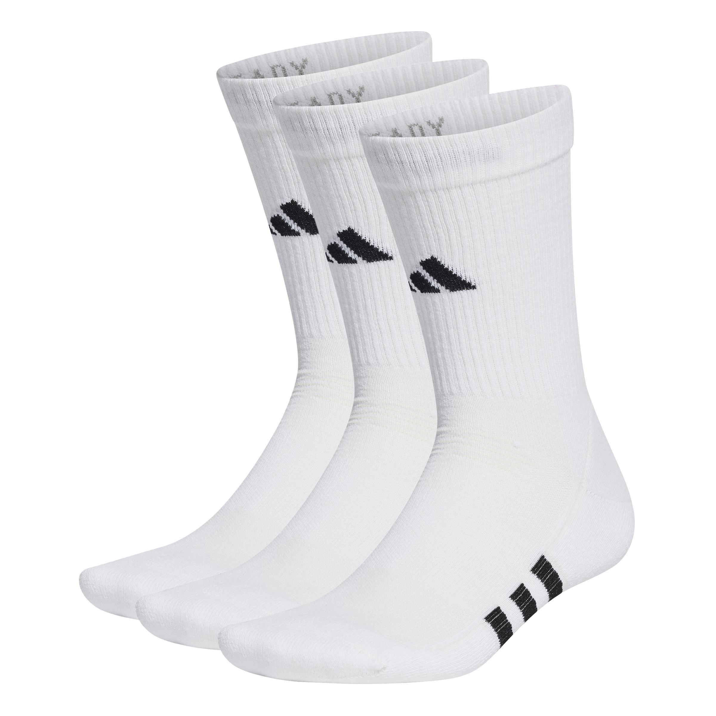 Unisex Performance Cushioned Crew Socks - 3 Pairs, Multicolour, A901_ONE, medium