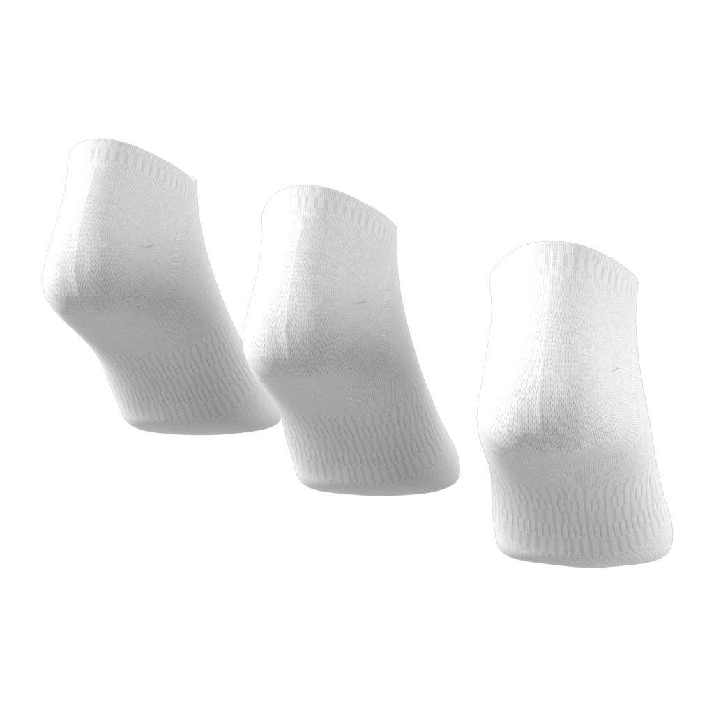 Unisex Thin and Light No-Show Socks 3 Pairs, White, A901_ONE, large image number 3