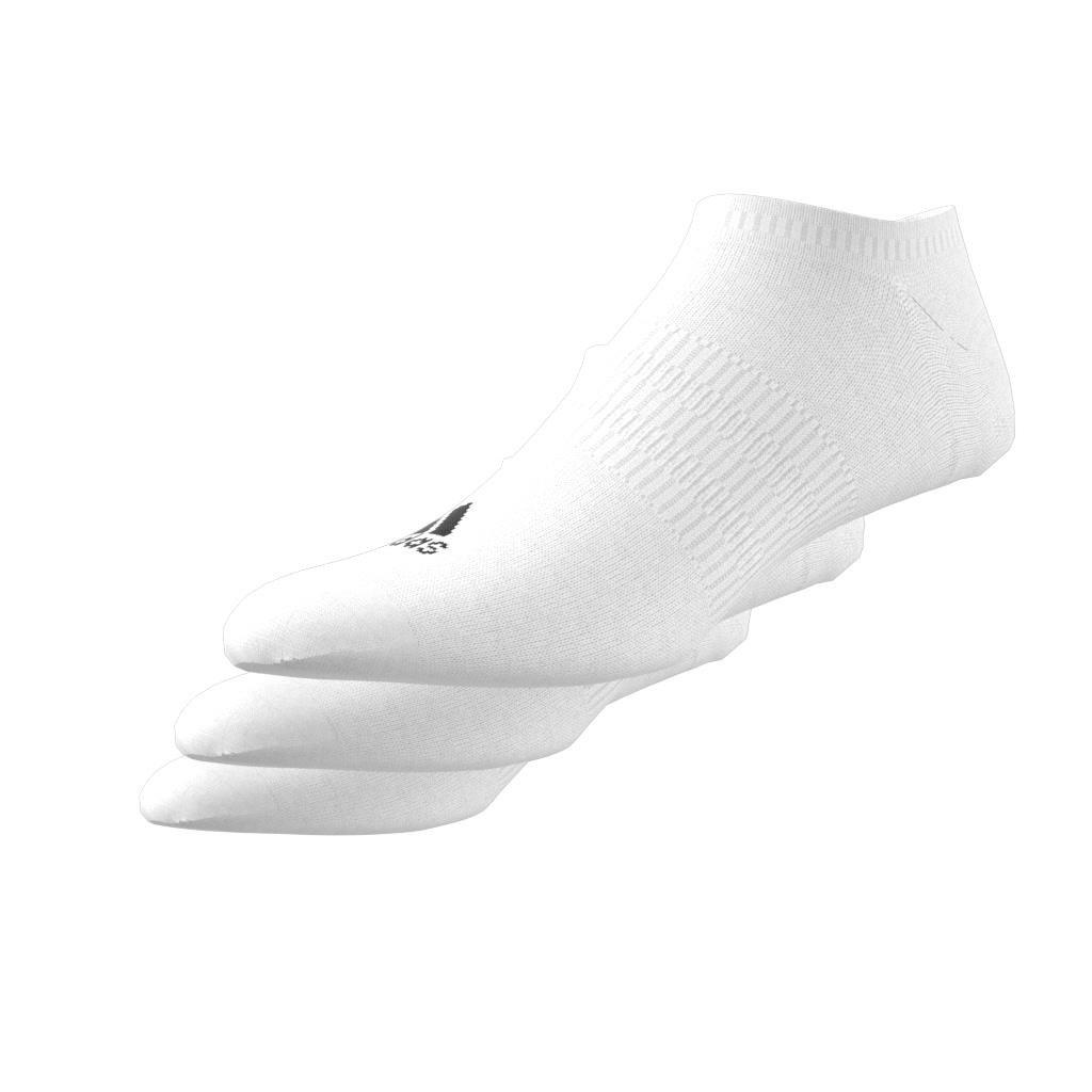 Unisex Thin and Light No-Show Socks 3 Pairs, White, A901_ONE, large image number 4
