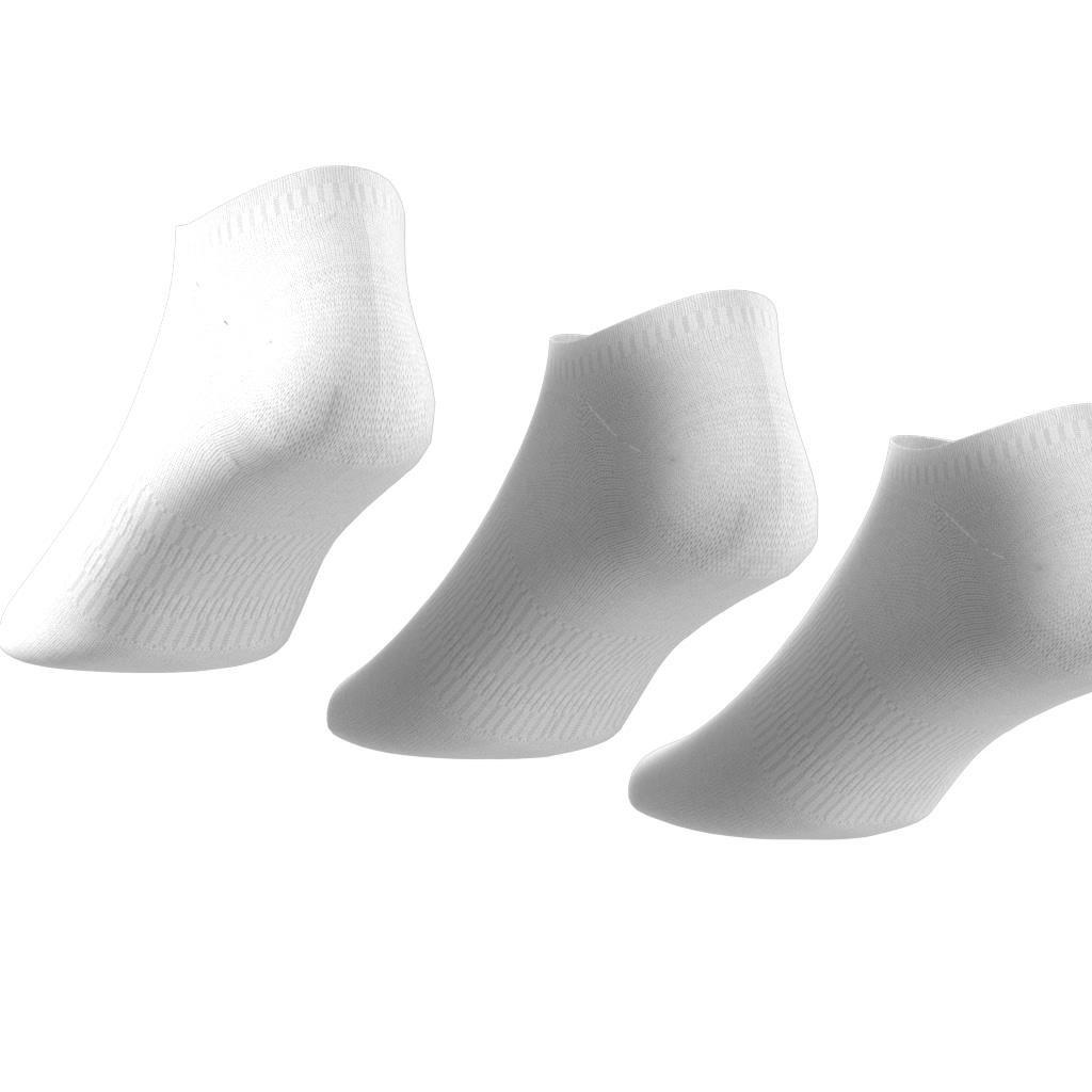 Unisex Thin and Light No-Show Socks 3 Pairs, White, A901_ONE, large image number 6