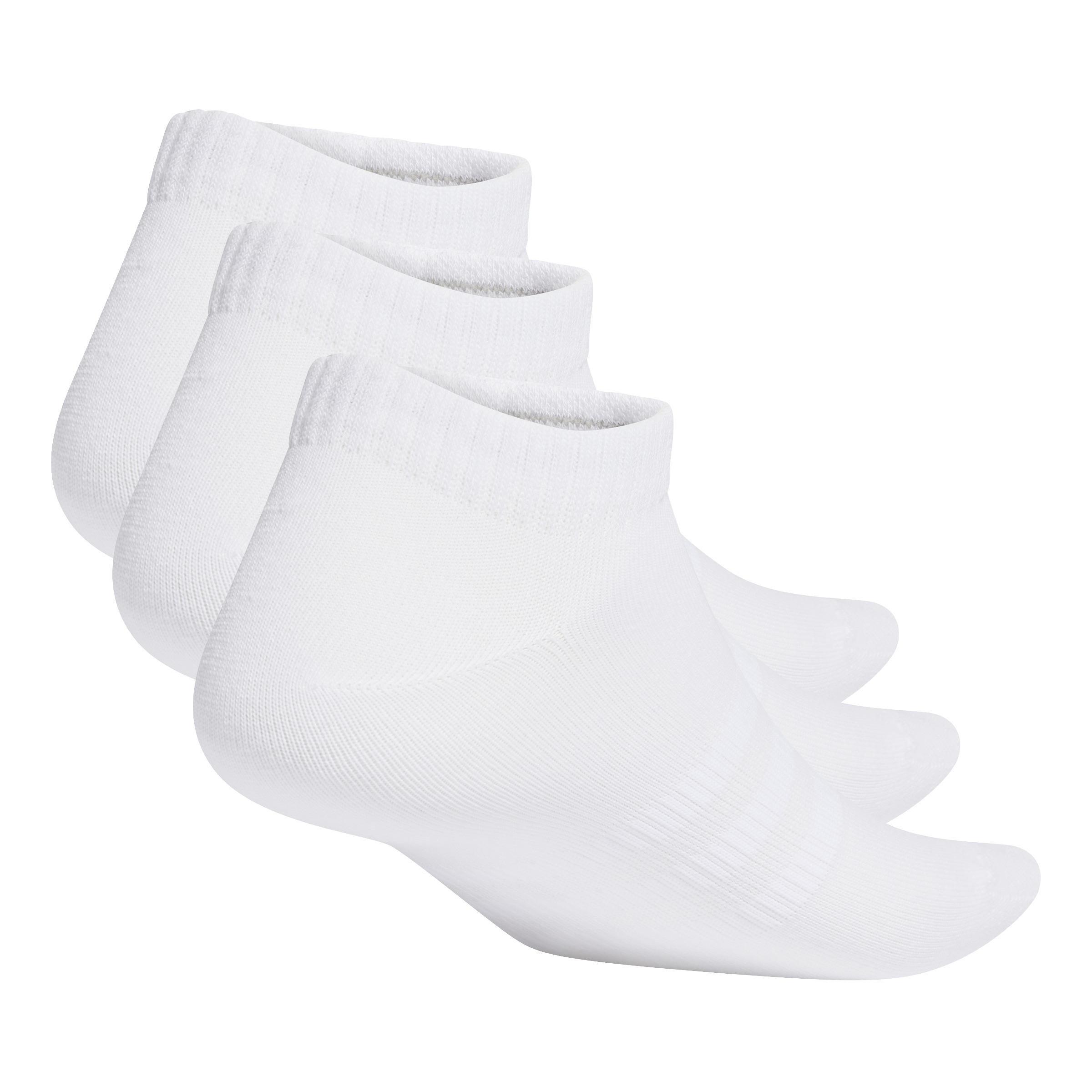 Unisex Thin and Light Sportswear Low-Cut Socks 3 Pairs, White, A901_ONE, large image number 1