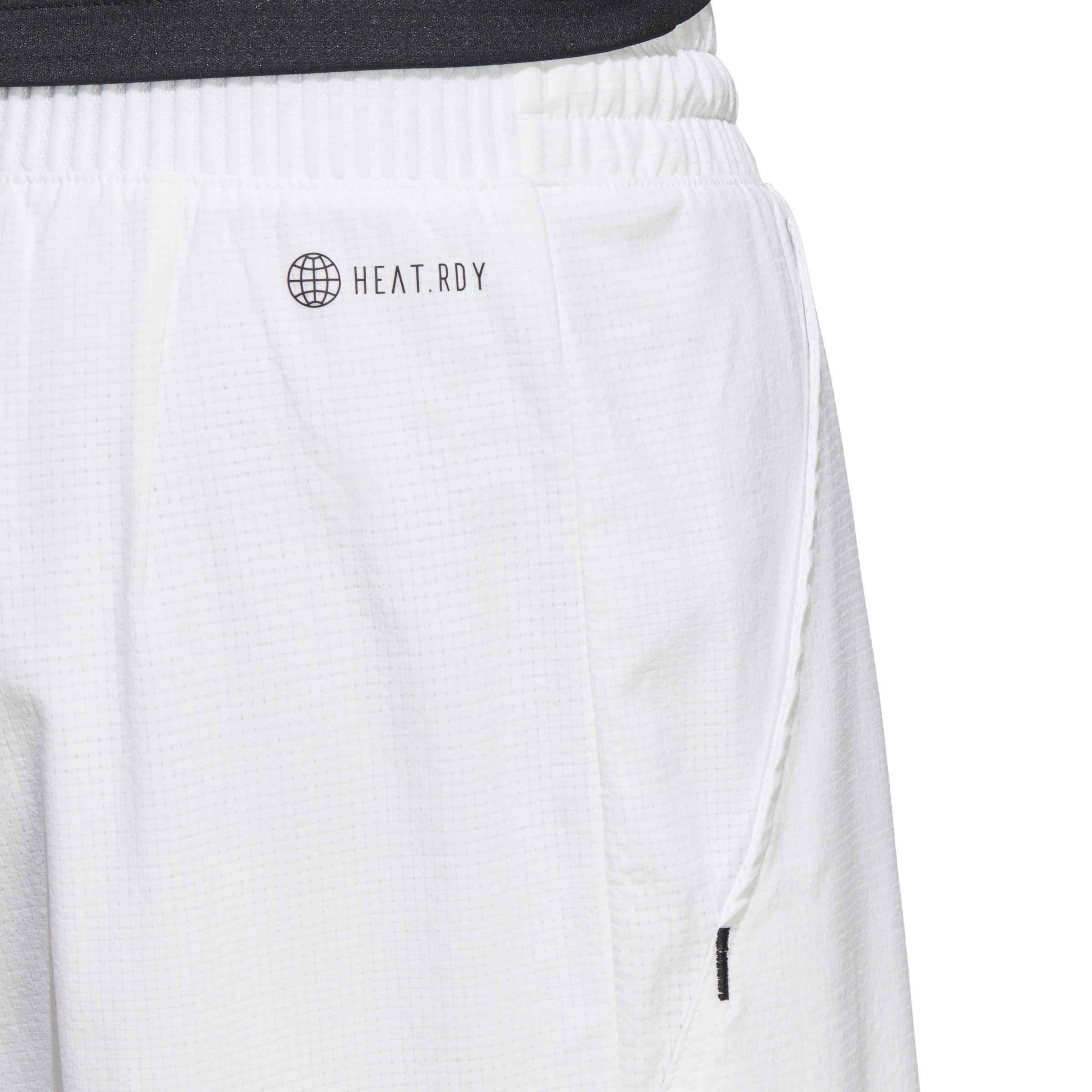 Men Ergo Tennis Shorts, White, A901_ONE, large image number 5