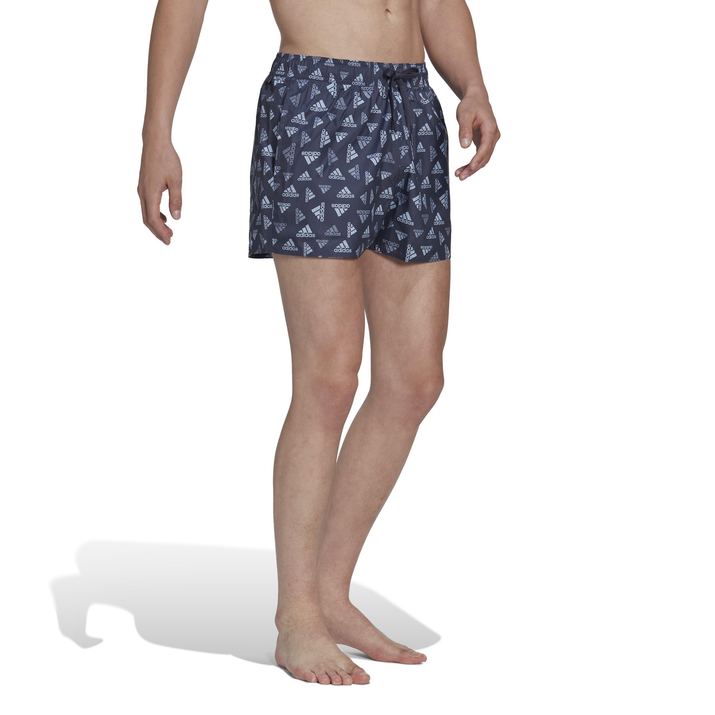 Logo Print Clx Swim Shorts Very Short Length, Blue, A901_ONE, large image number 9