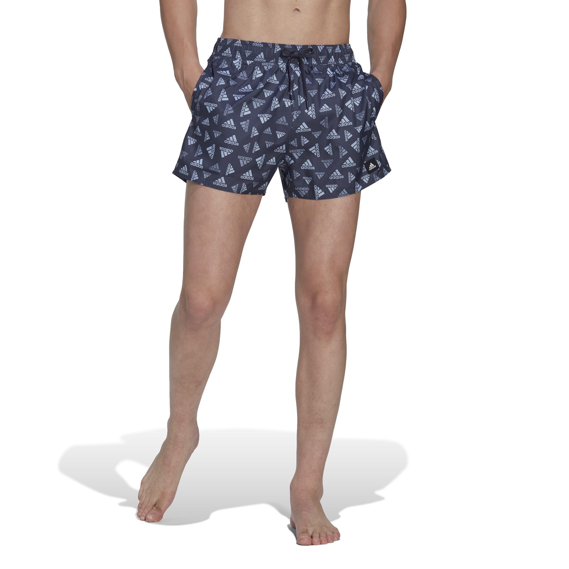 Logo Print Clx Swim Shorts Very Short Length, Blue, A901_ONE, large image number 14