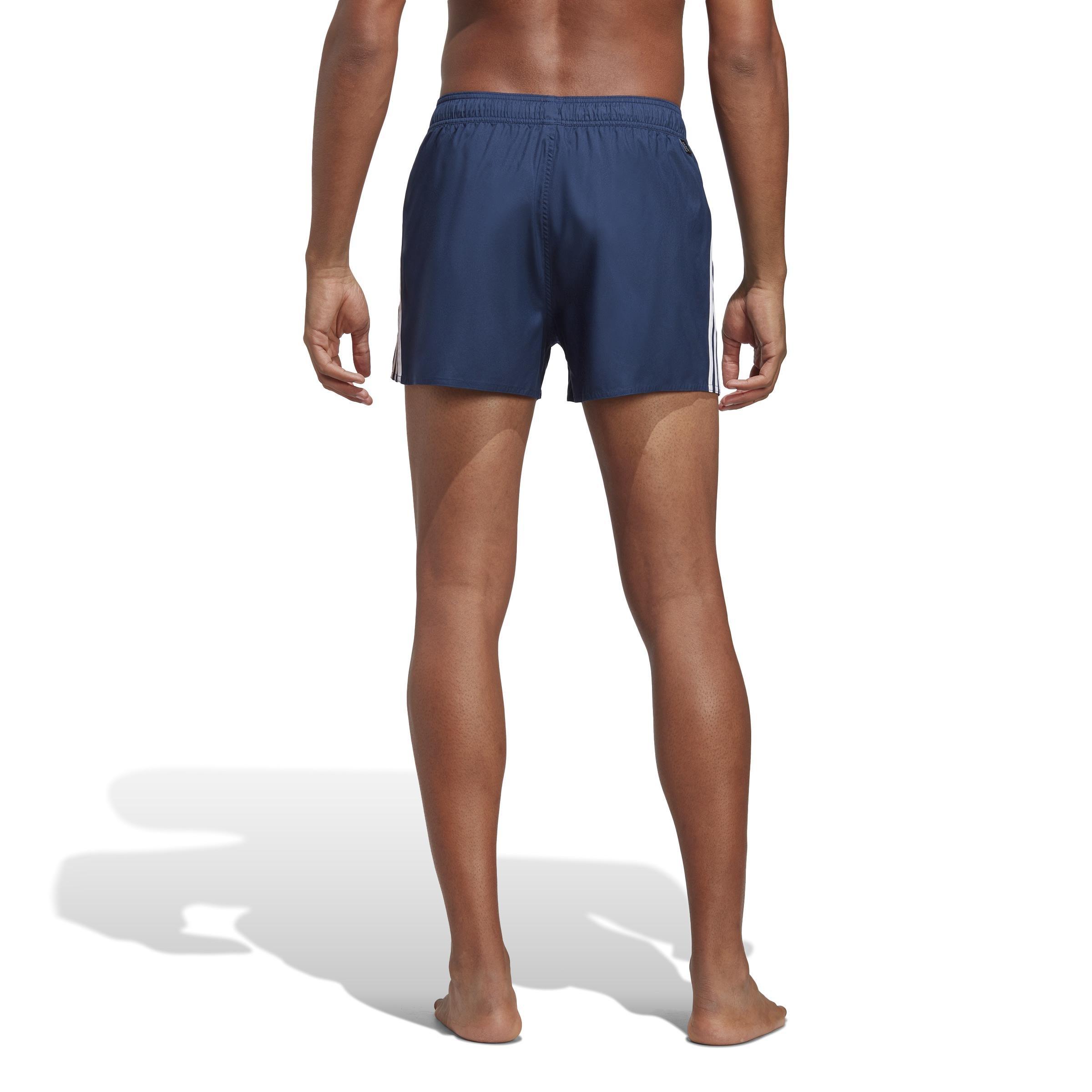 Men 3-Stripes Clx Very-Short-Length Swim Shorts, Blue, A901_ONE, large image number 2