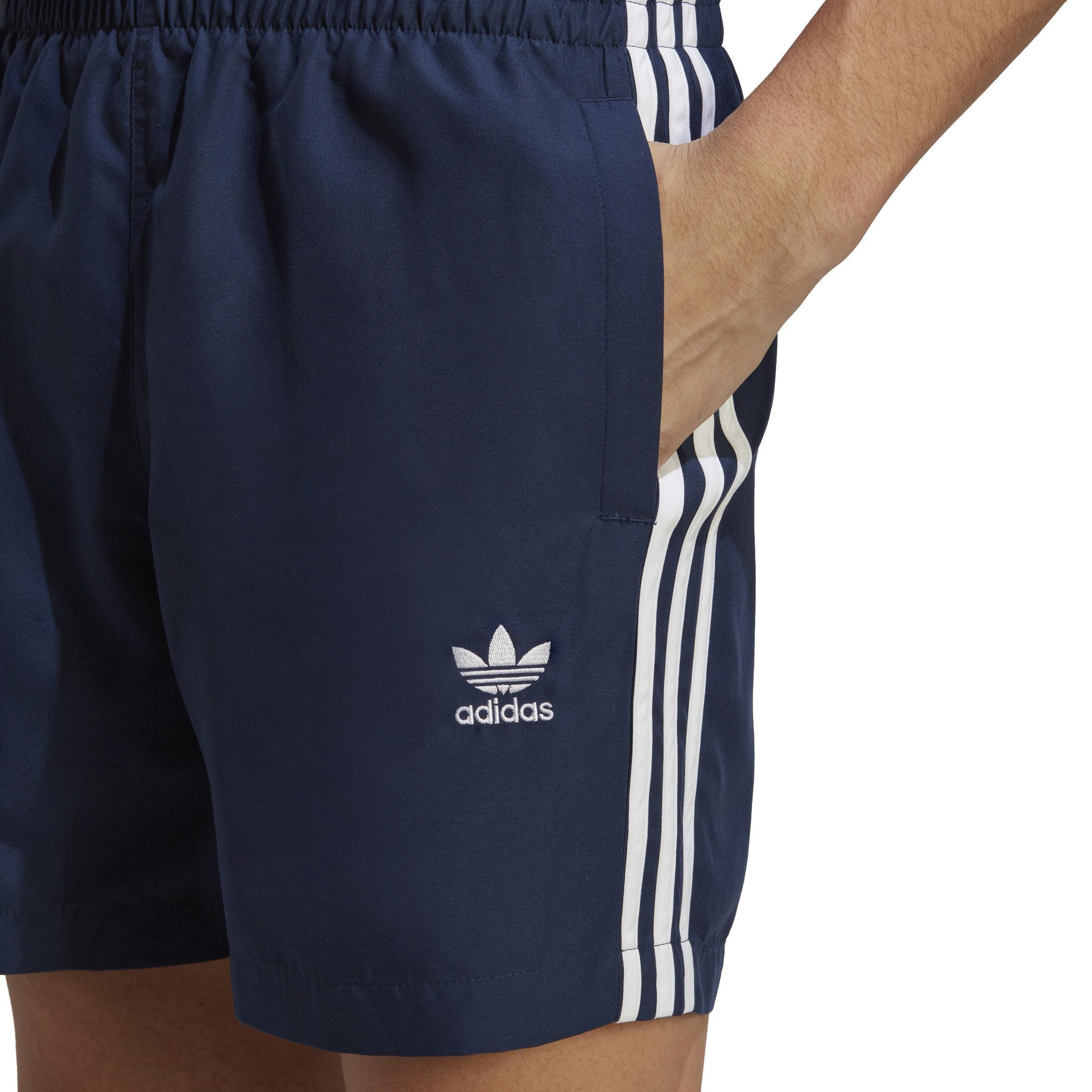 Originals Adicolor 3-Stripes Swim Shorts, Blue, A901_ONE, large image number 4