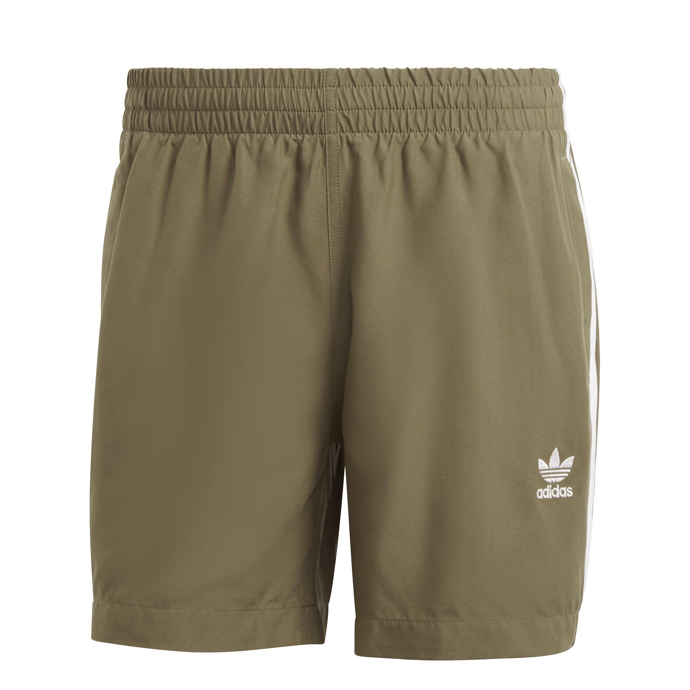 Originals Adicolor 3-Stripes Swim Shorts, Green, A901_ONE, large image number 1