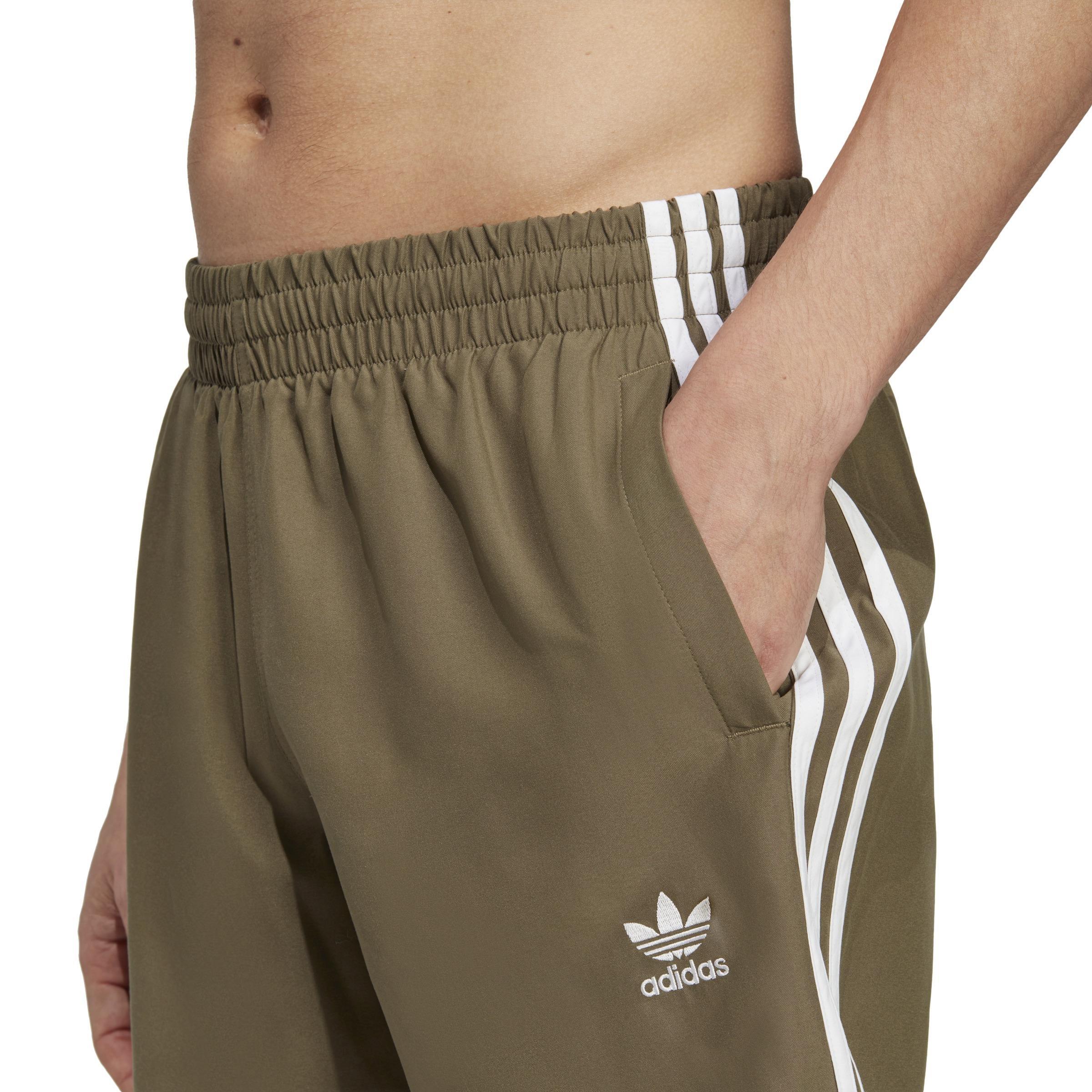 Originals Adicolor 3-Stripes Swim Shorts, Green, A901_ONE, large image number 4