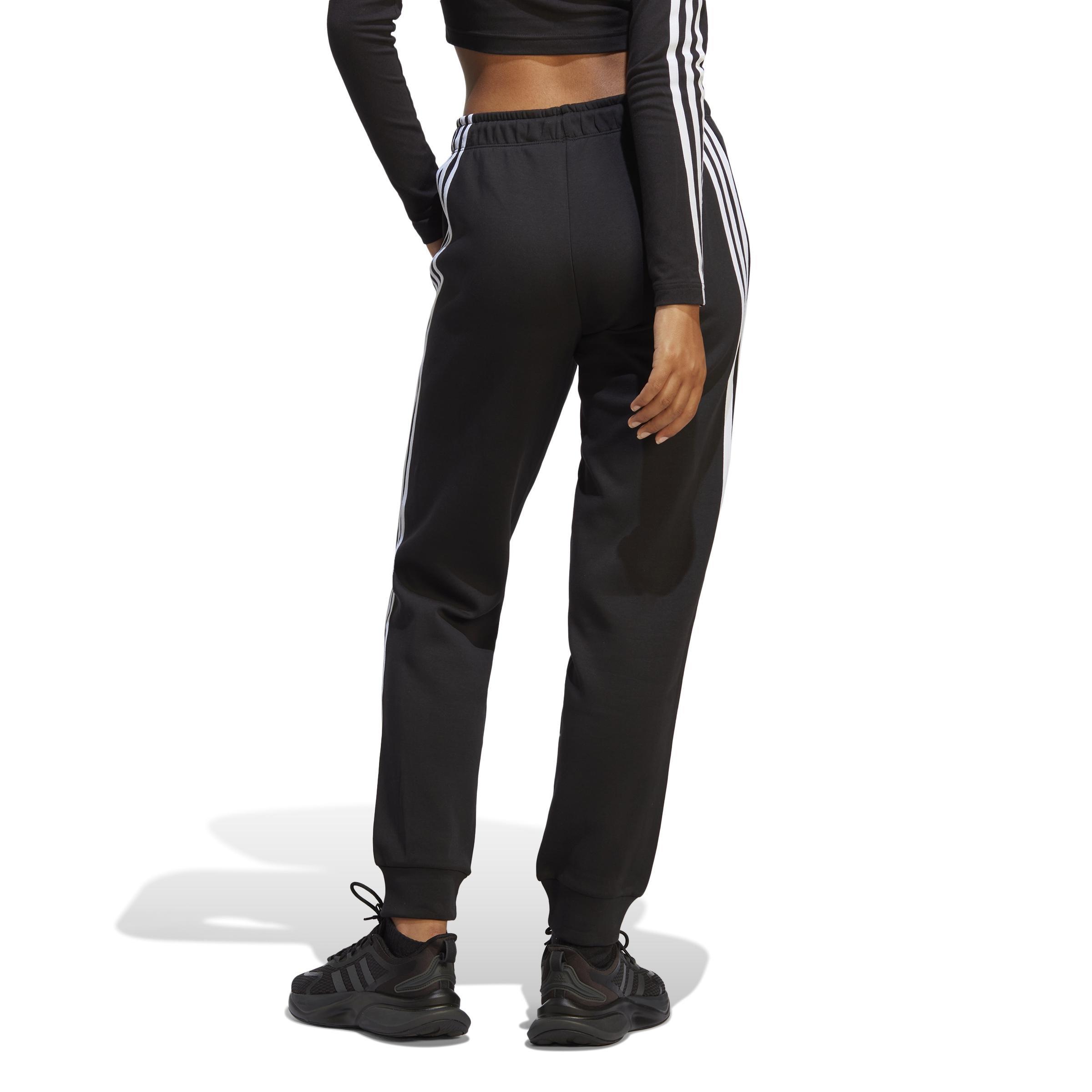 Future Icons 3-Stripes Regular Tracksuit Bottoms, Black, A901_ONE, large image number 2