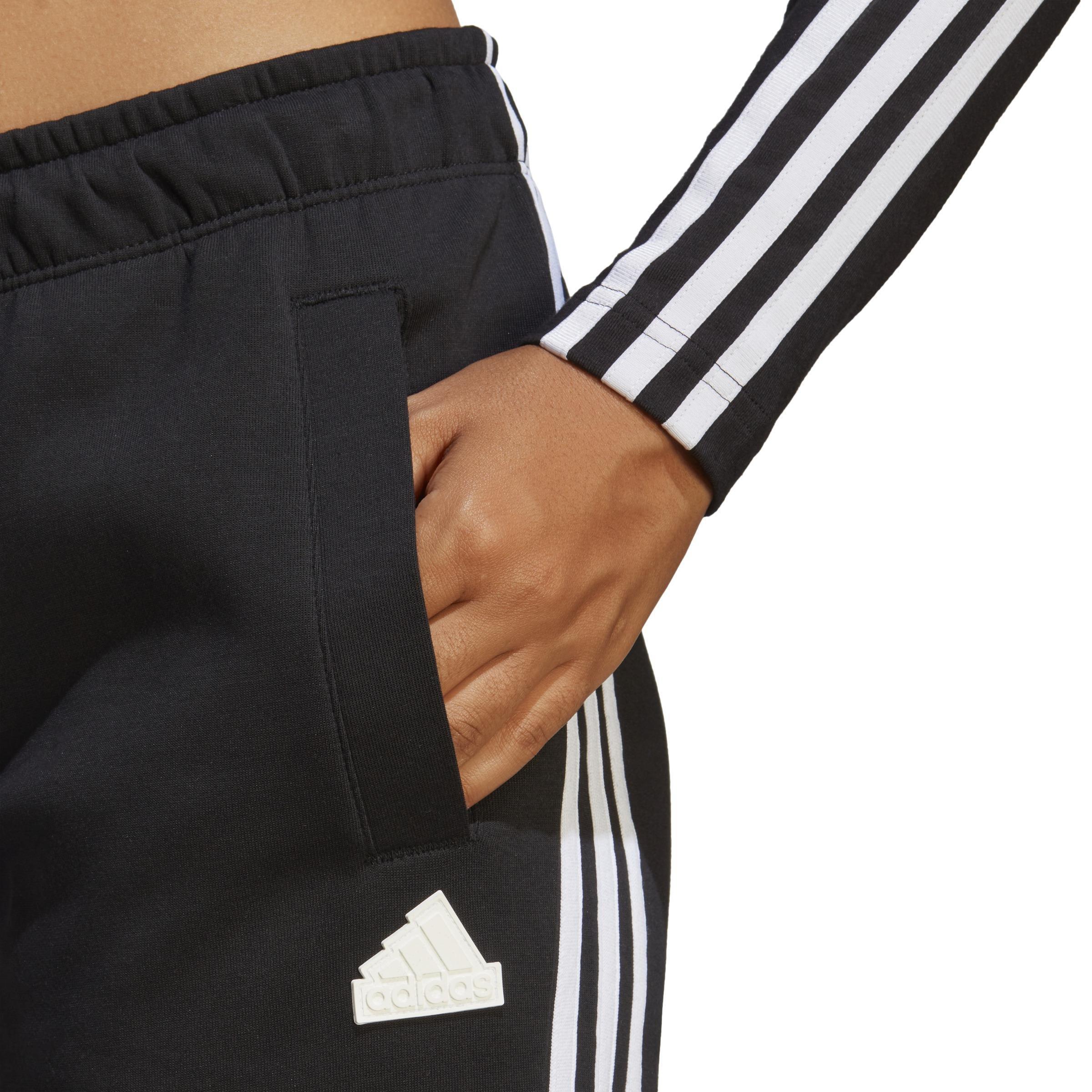 Future Icons 3-Stripes Regular Tracksuit Bottoms, Black, A901_ONE, large image number 3