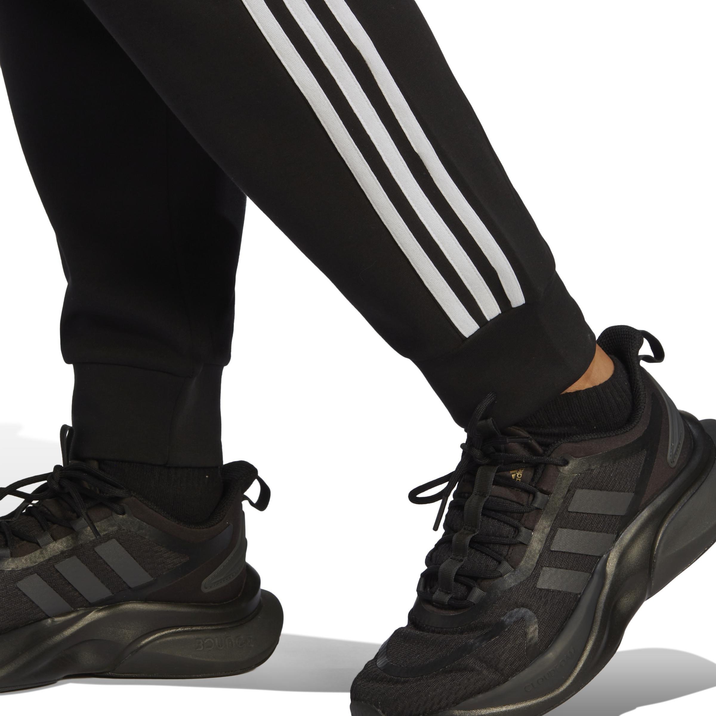 Future Icons 3-Stripes Regular Tracksuit Bottoms, Black, A901_ONE, large image number 4