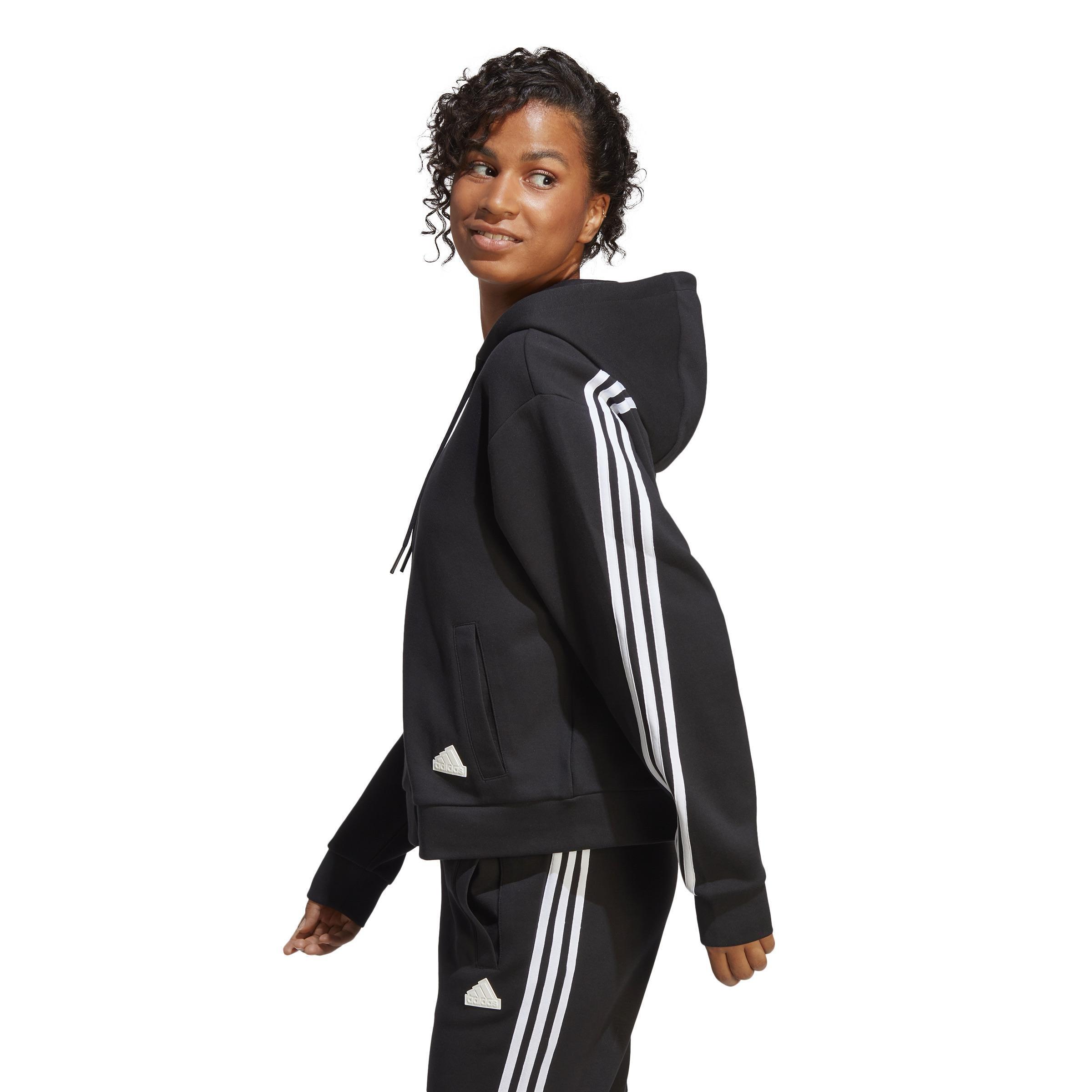 Future Icons 3-Stripes Full-Zip Hoodie, Black, , large image number 1