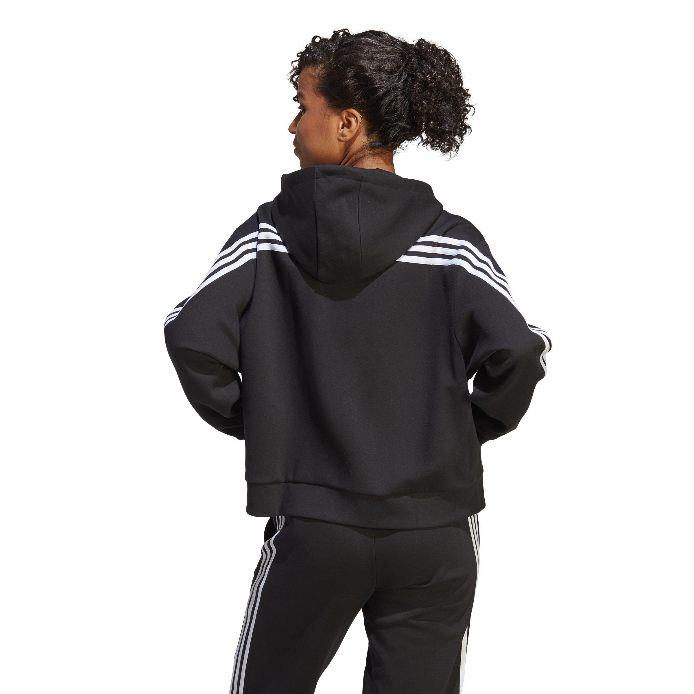 Future Icons 3-Stripes Full-Zip Hoodie, Black, , large image number 3