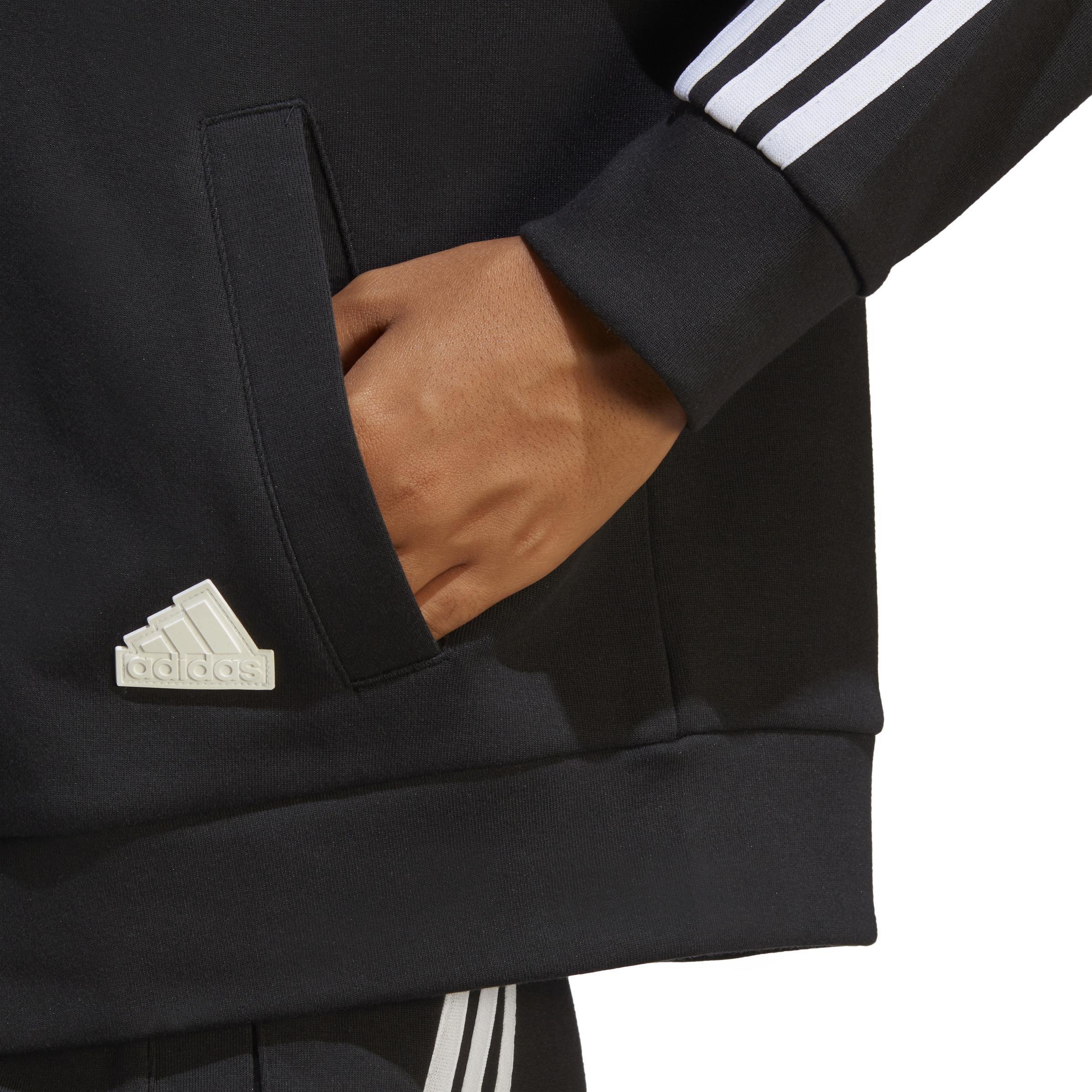 Future Icons 3-Stripes Full-Zip Hoodie, Black, , large image number 4