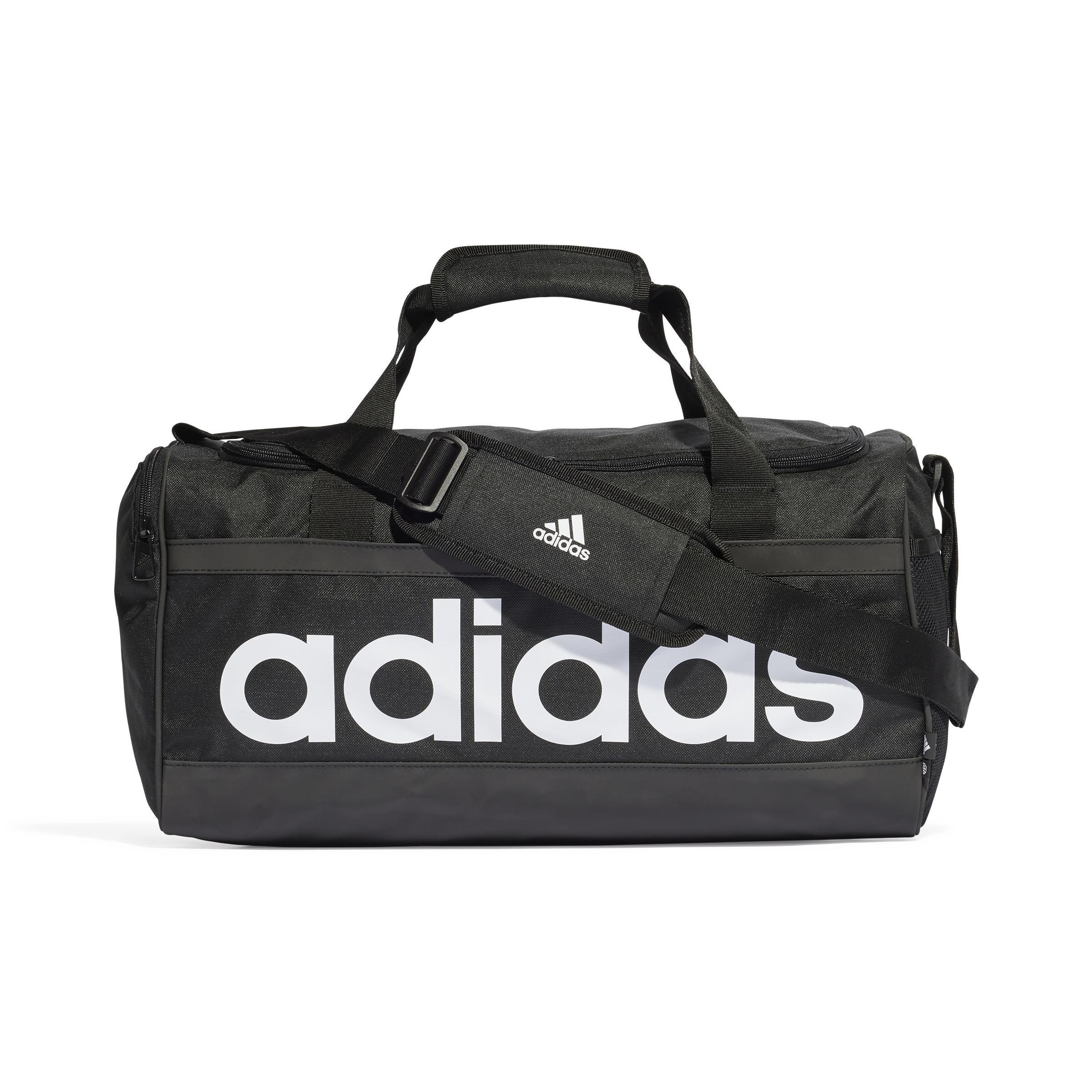 Unisex Essentials Linear Duffel Medium Bag, Black, A901_ONE, medium
