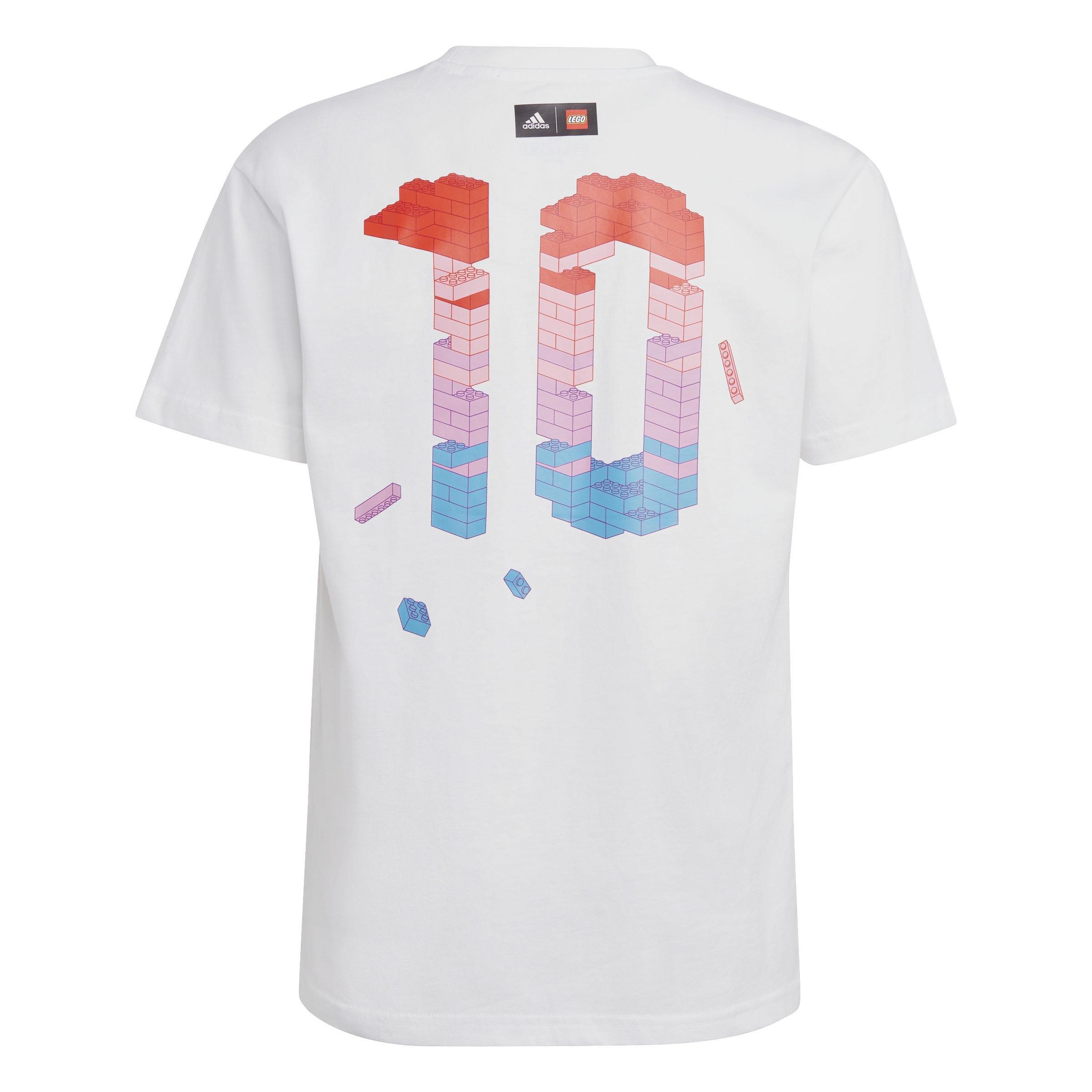 Unisex Kids Lego Football Graphic T-Shirt, White, , large image number 2