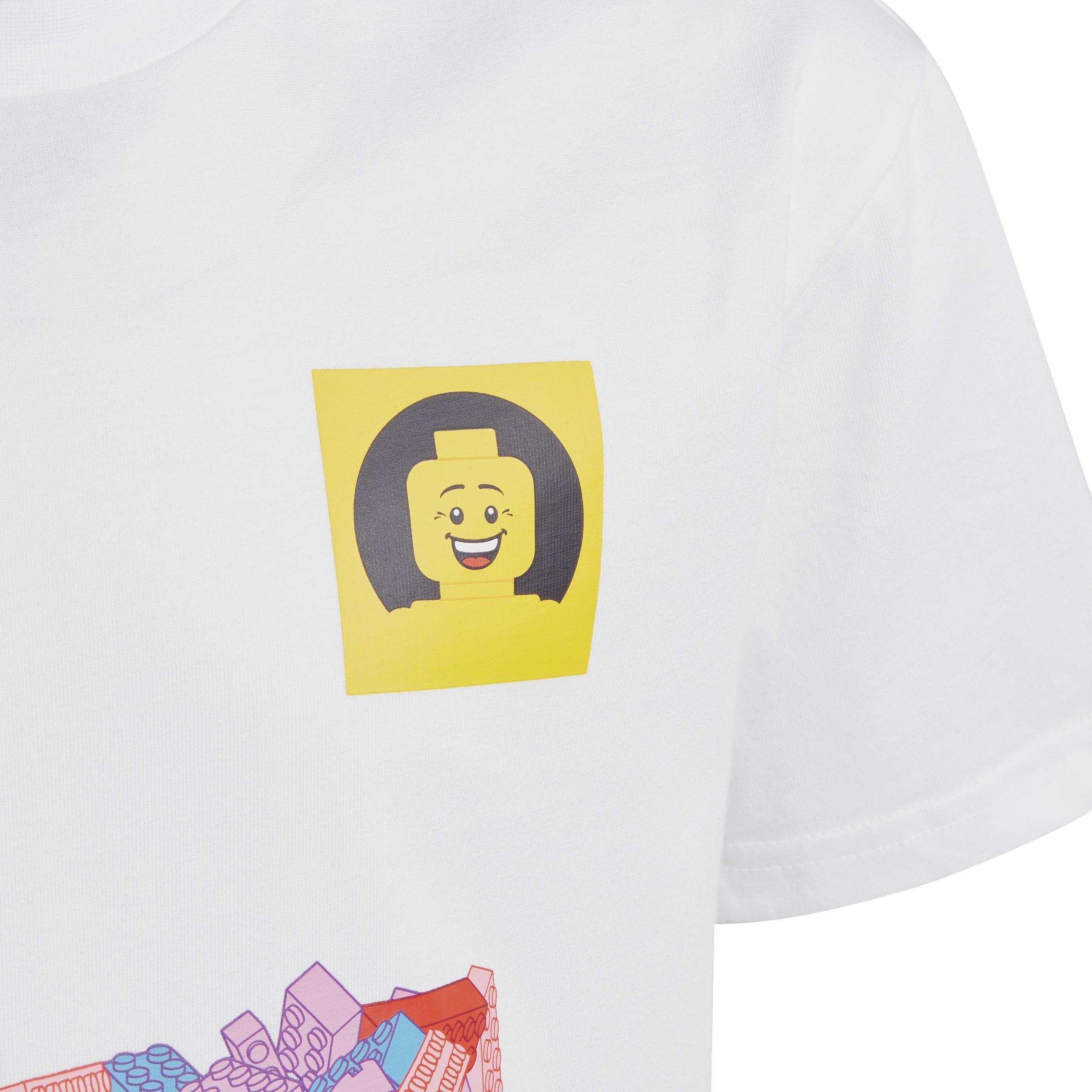 Unisex Kids Lego Football Graphic T-Shirt, White, , large image number 3
