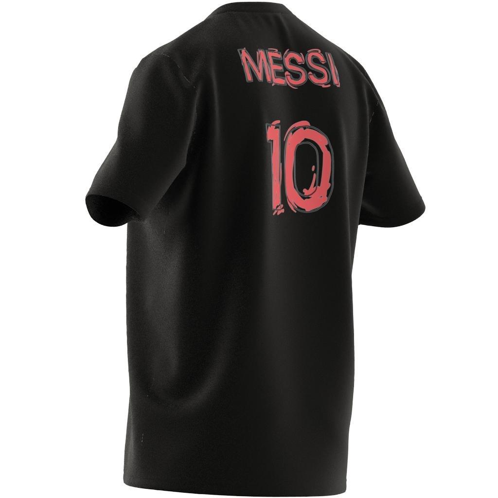 Messi Football Icon Graphic T-Shirt, Black, A901_ONE, large image number 11