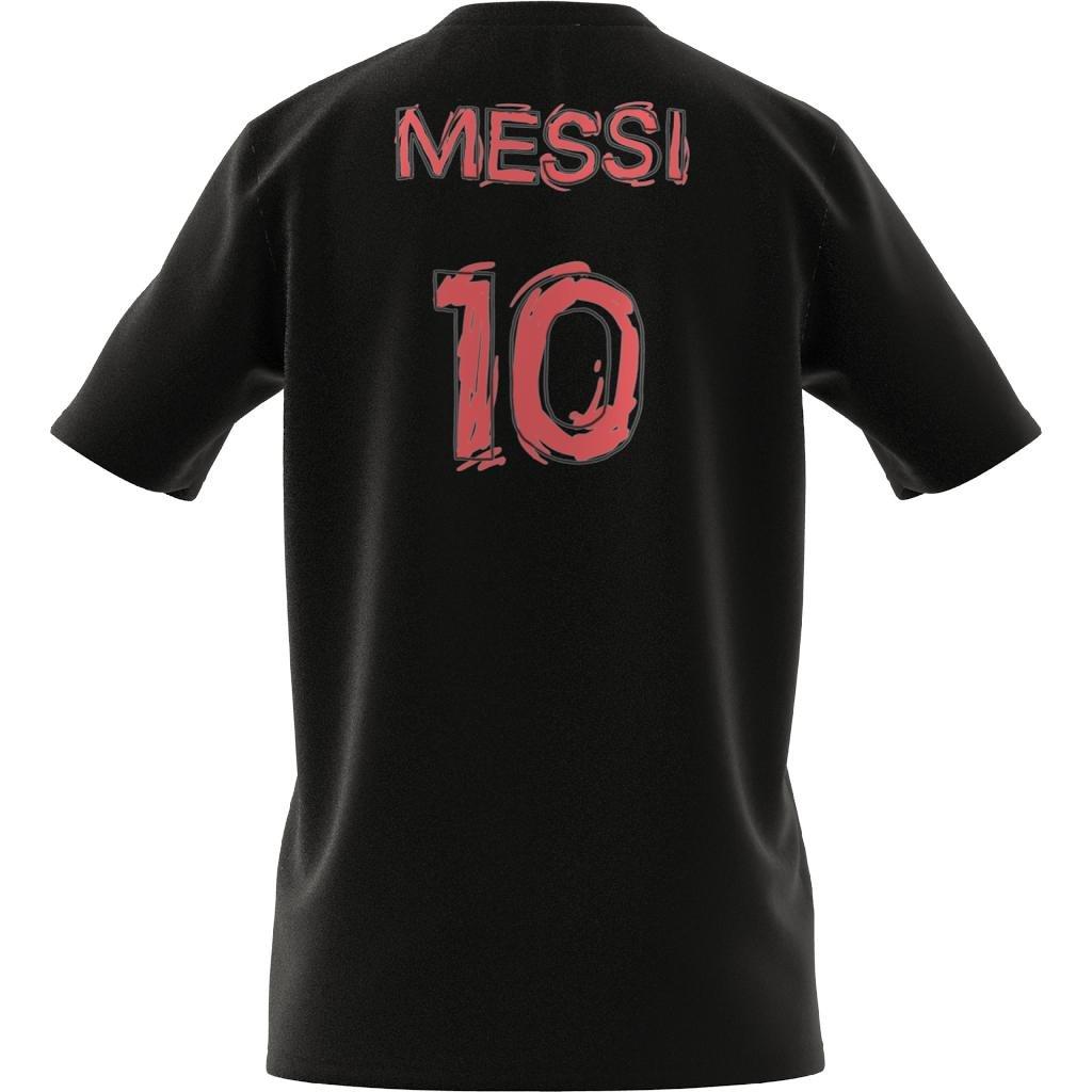 Messi Football Icon Graphic T-Shirt, Black, A901_ONE, large image number 13