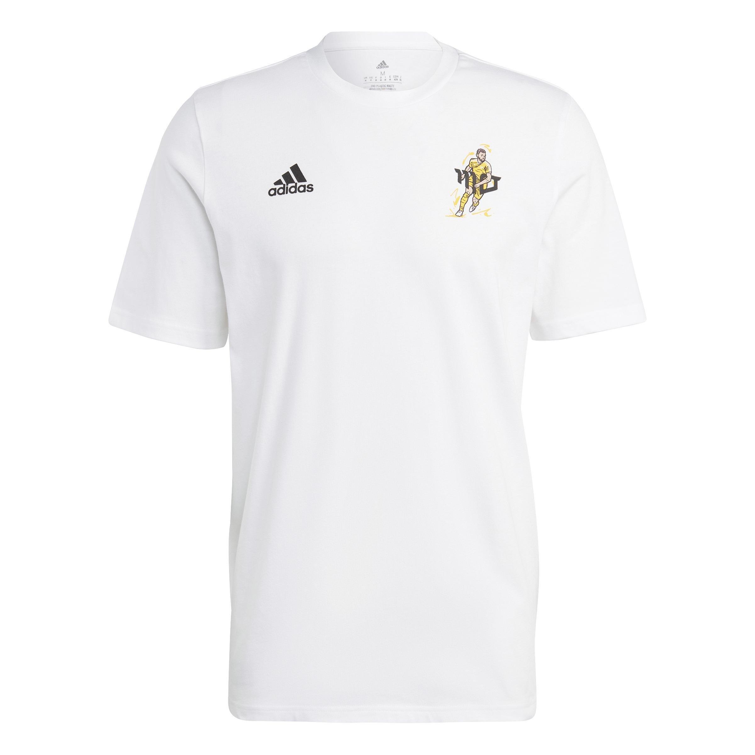 Salah Football Icon Graphic T-Shirt, White, , large image number 0