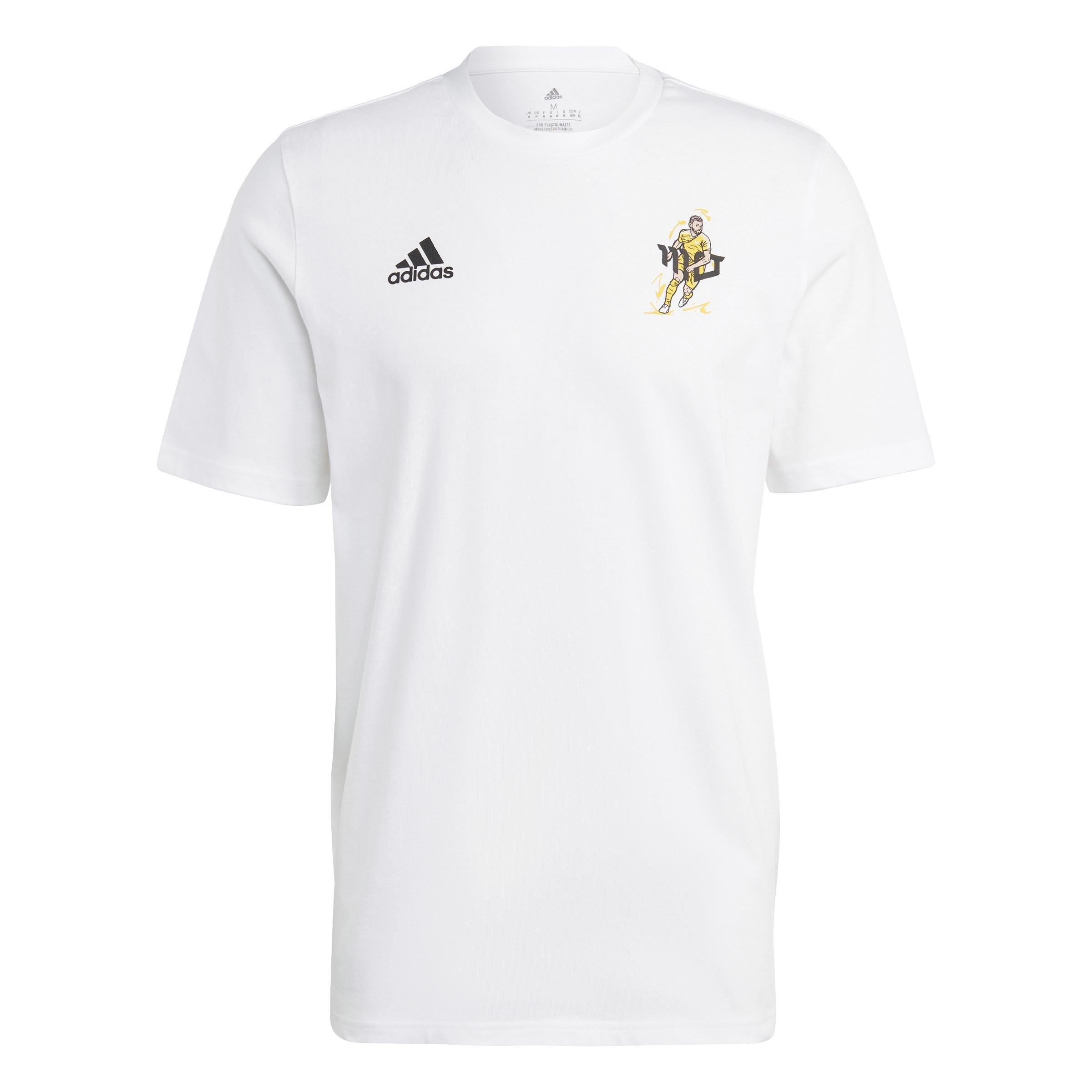 Salah Football Icon Graphic T-Shirt, White, , large image number 1