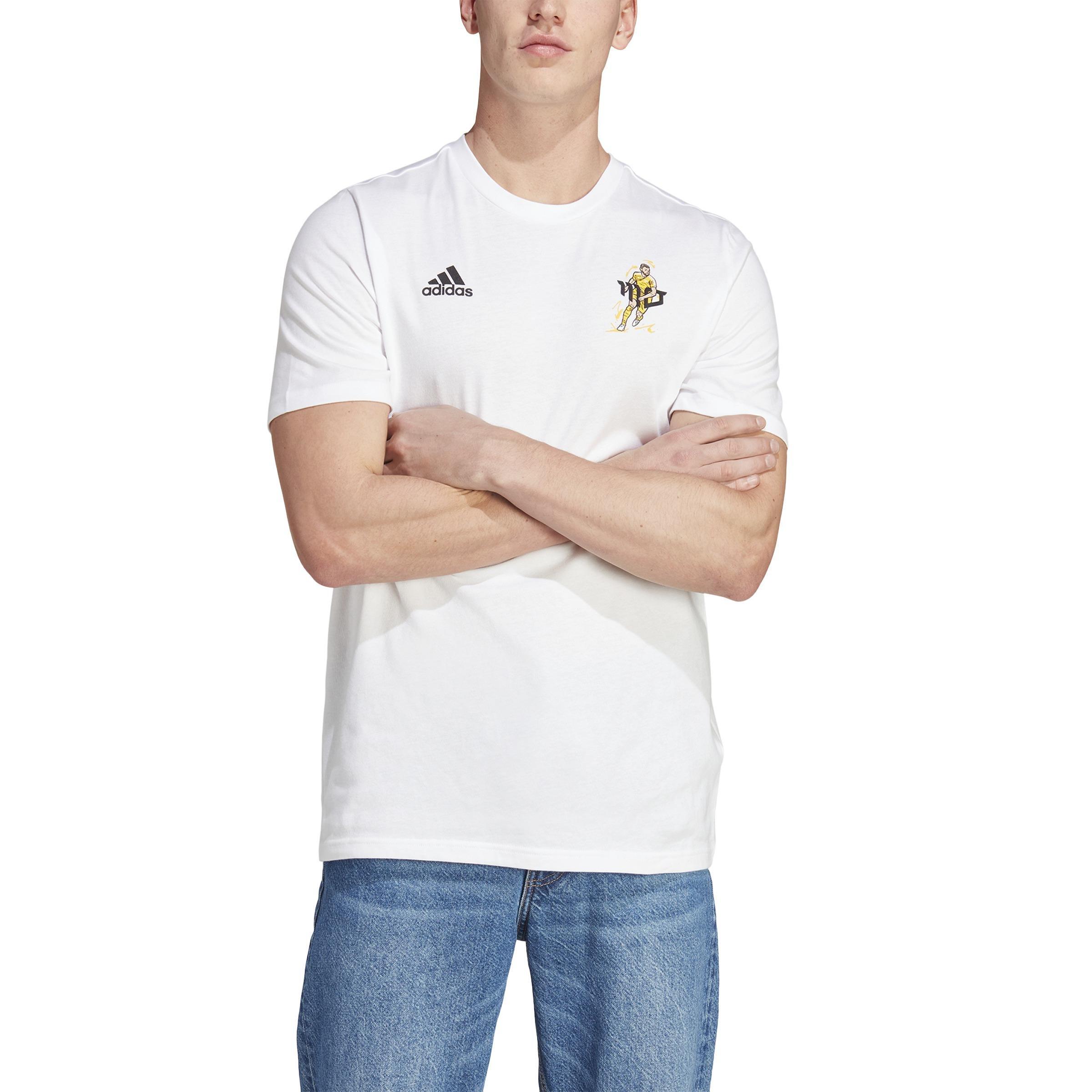 Salah Football Icon Graphic T-Shirt, White, , large image number 2