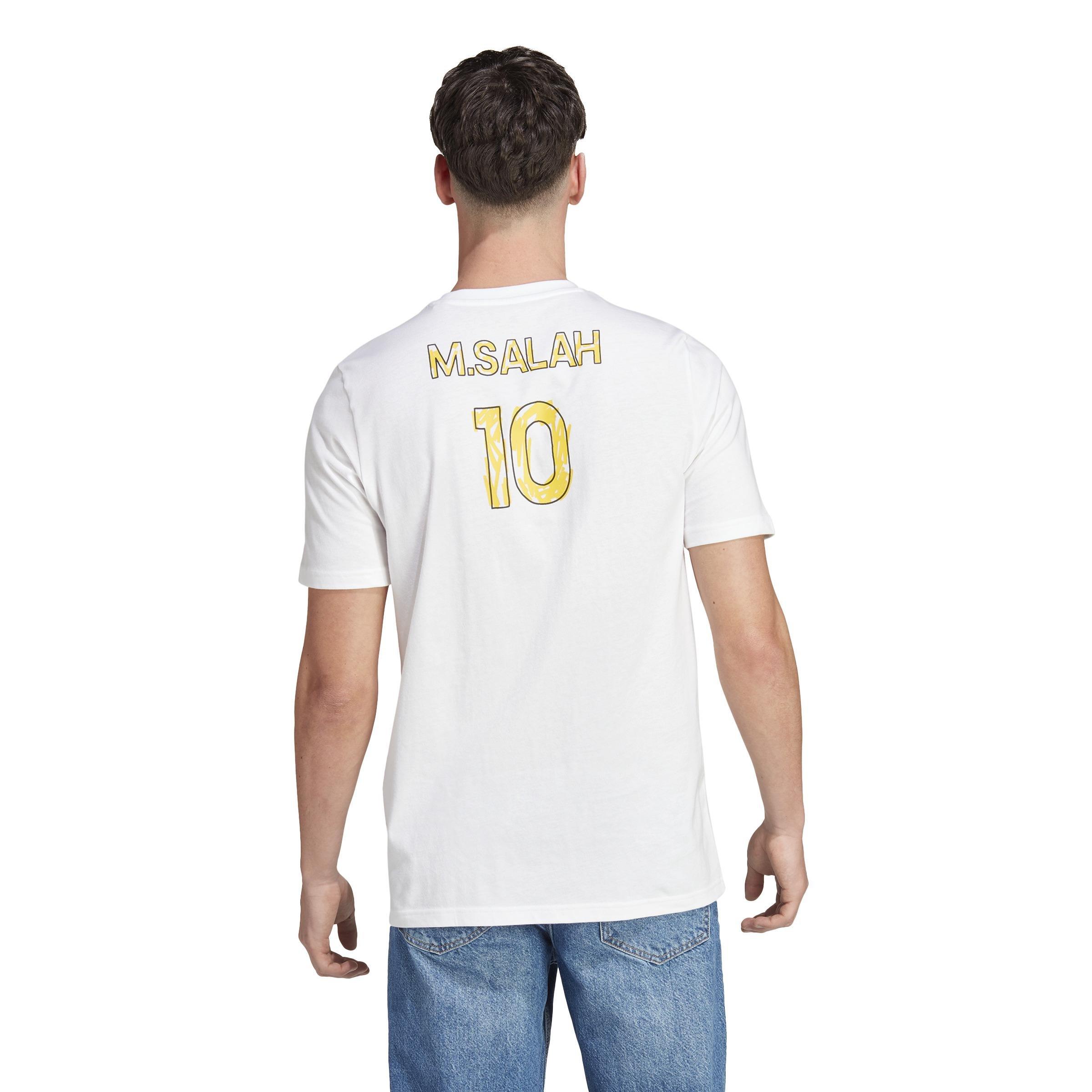 Salah Football Icon Graphic T-Shirt, White, , large image number 3