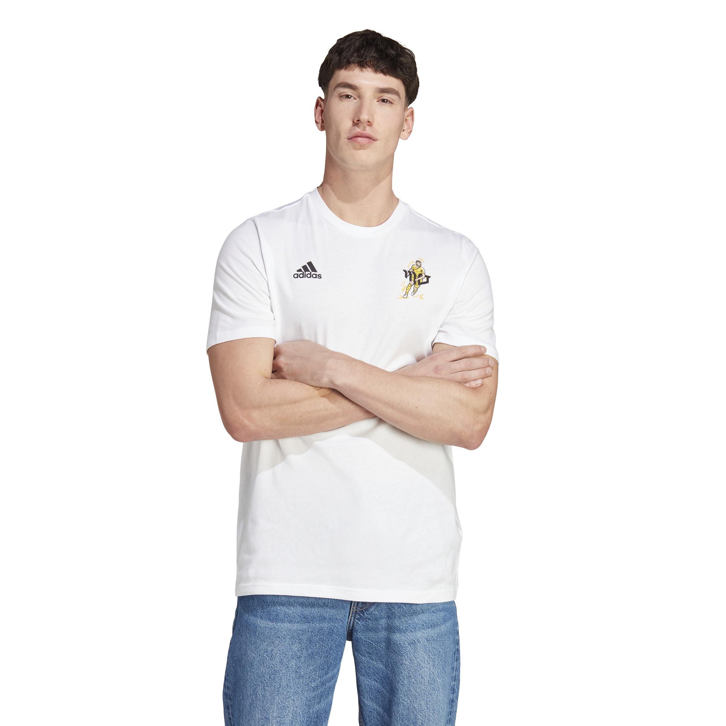Salah Football Icon Graphic T-Shirt, White, , large image number 13