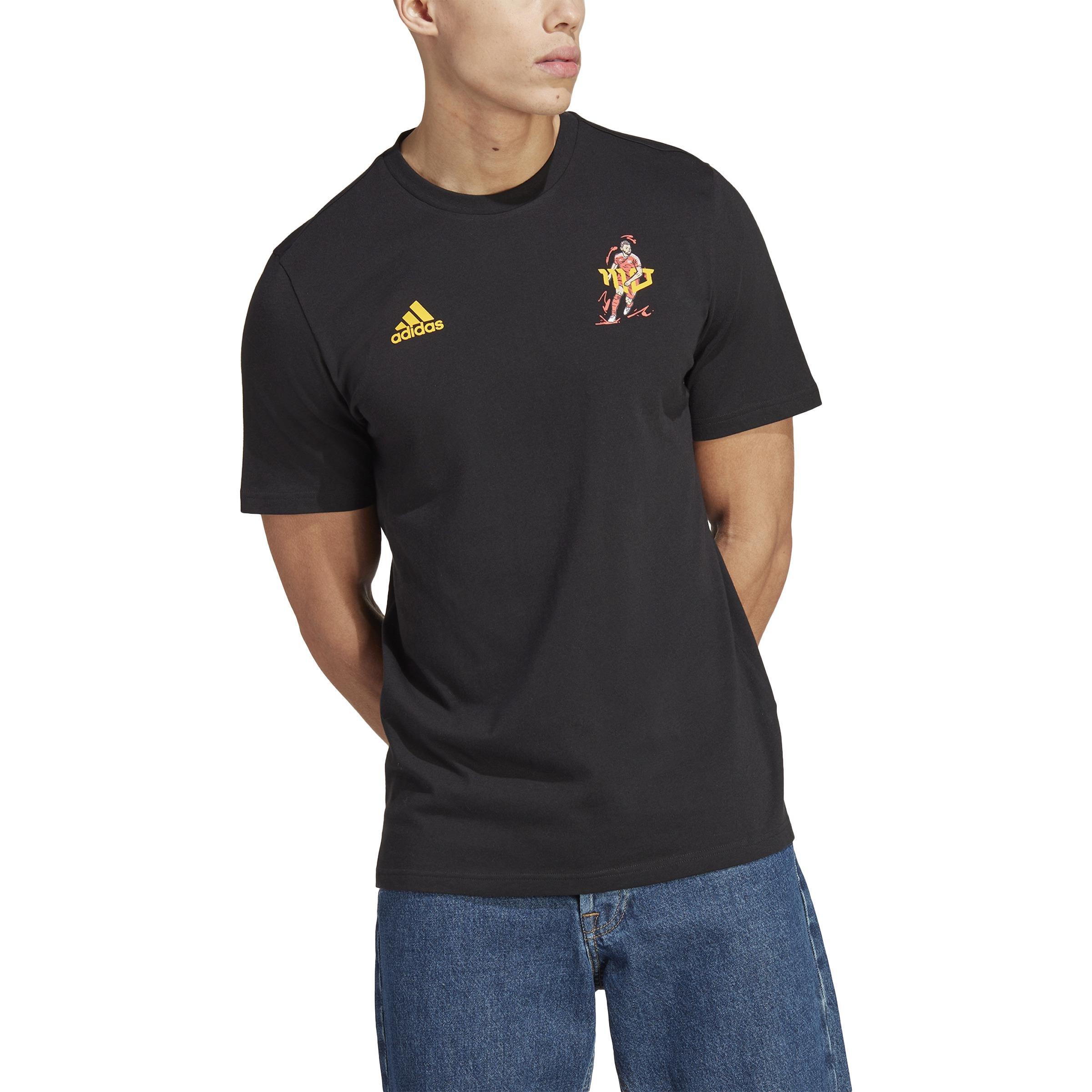 Salah Football Icon Graphic T-Shirt, Black, A901_ONE, large image number 1